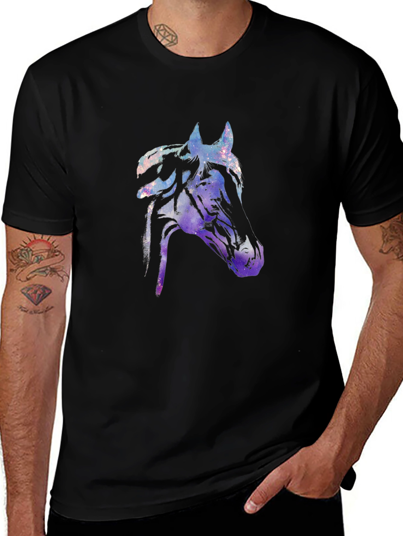 Cosmic Horse Graphic T-Shirt