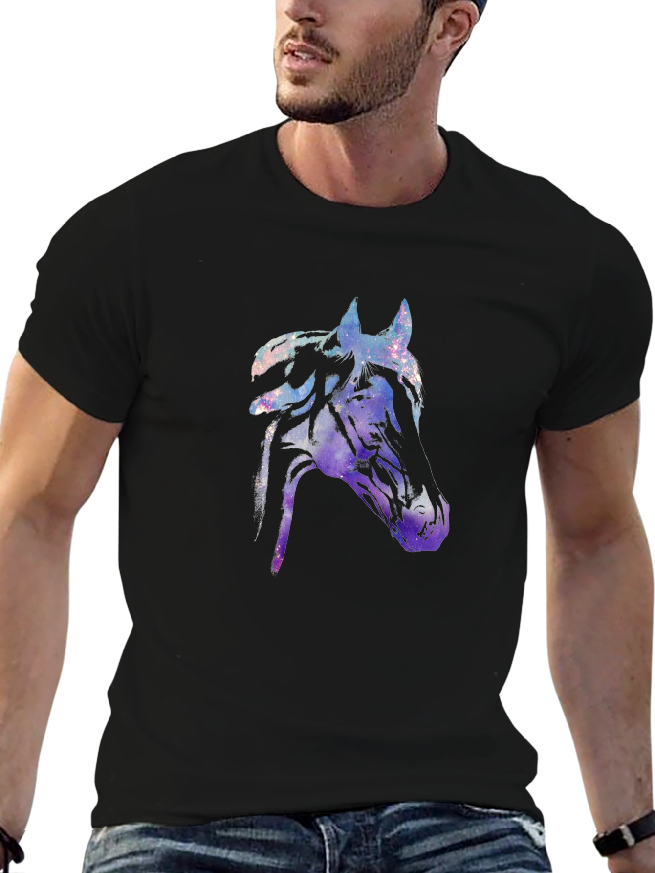 Cosmic Horse Graphic T-Shirt