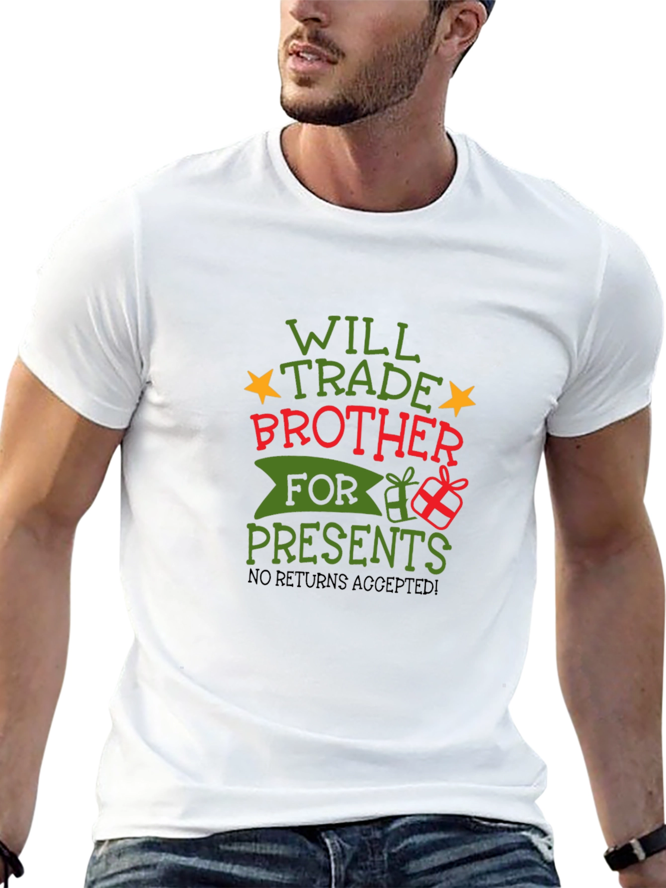 Funny Will Trade Brother for Presents Christmas T-Shirt