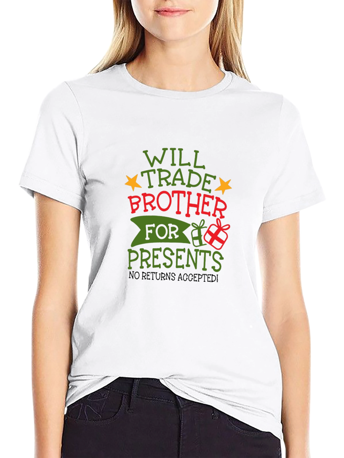 Funny Will Trade Brother for Presents Christmas T-Shirt