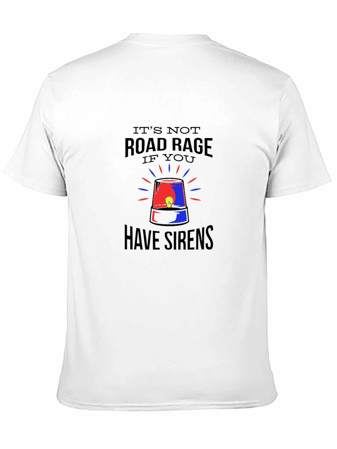 Road Rage Sirens Black Graphic T-Shirt