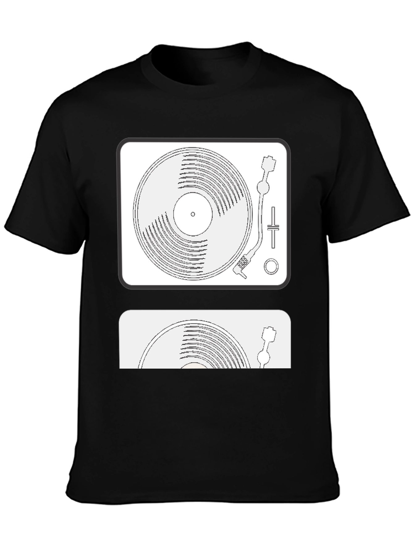 DJ Turntable Graphic Tee - Retro Music Vibe