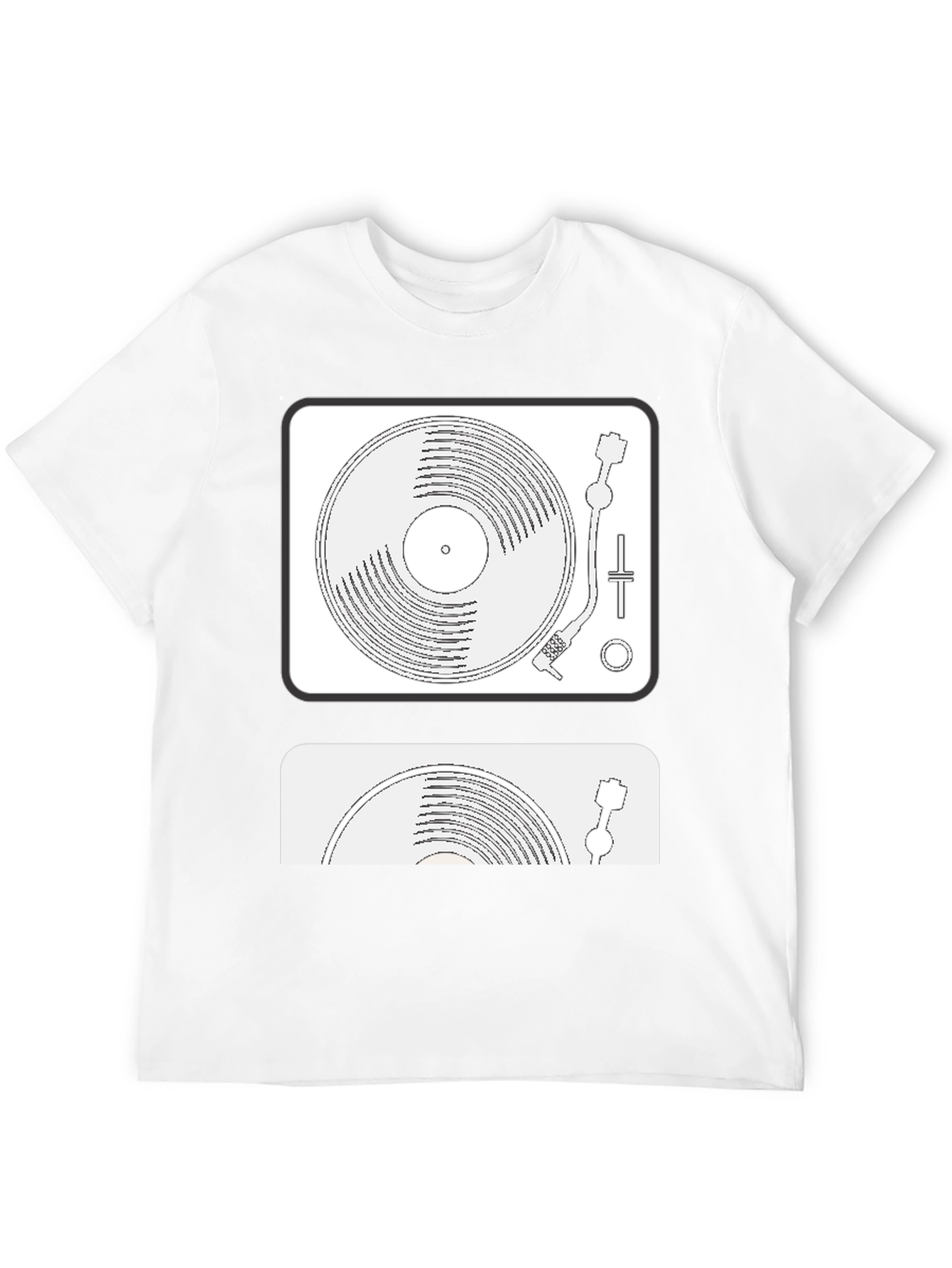 DJ Turntable Graphic Tee - Retro Music Vibe