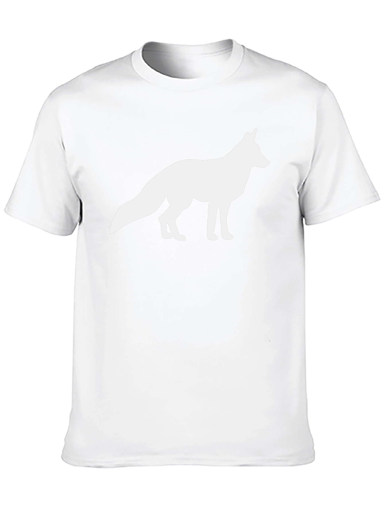 Fox Silhouette Graphic Tee - Black Cotton T-Shirt