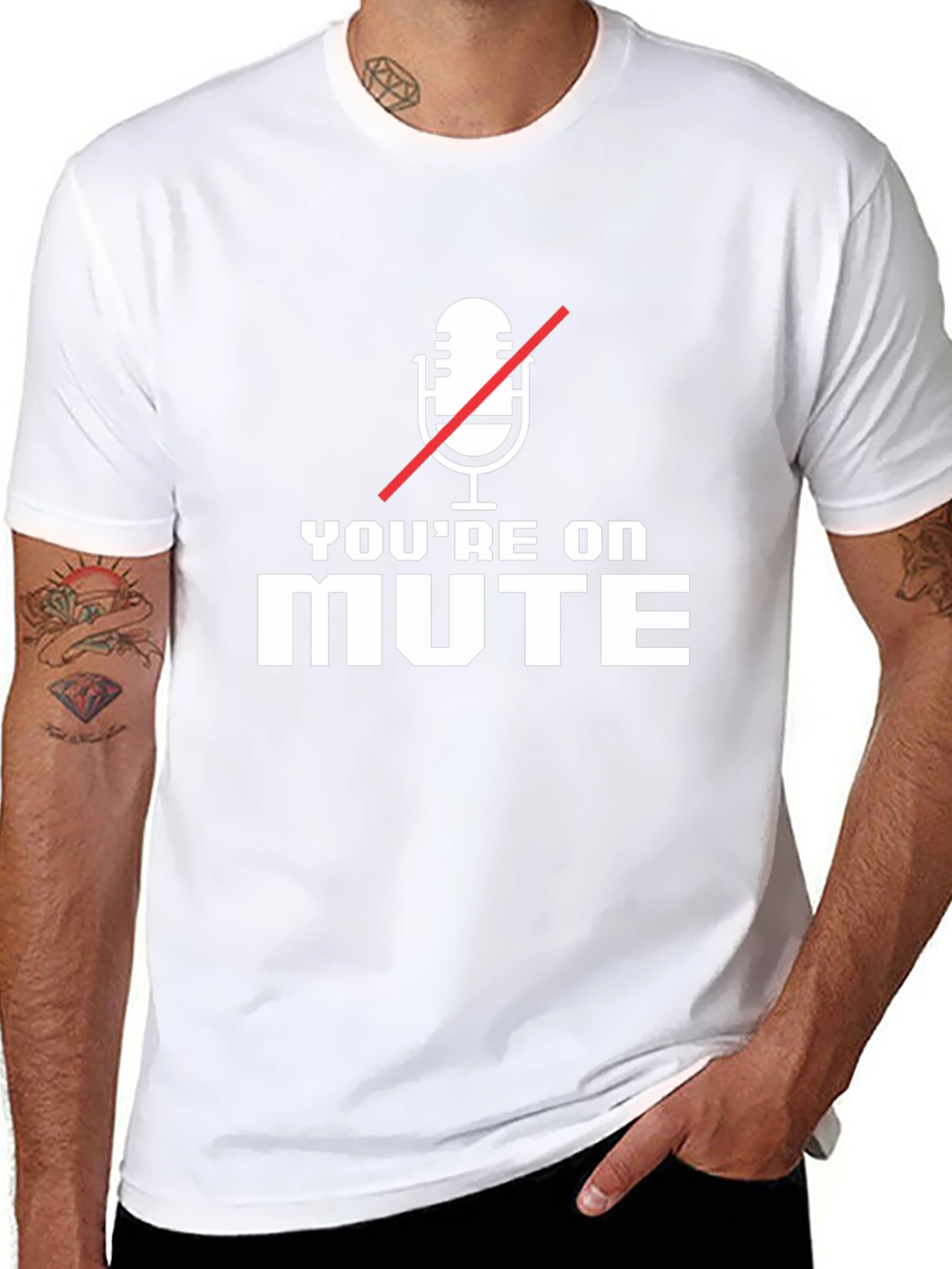 Youre On Mute Graphic Tee - Black