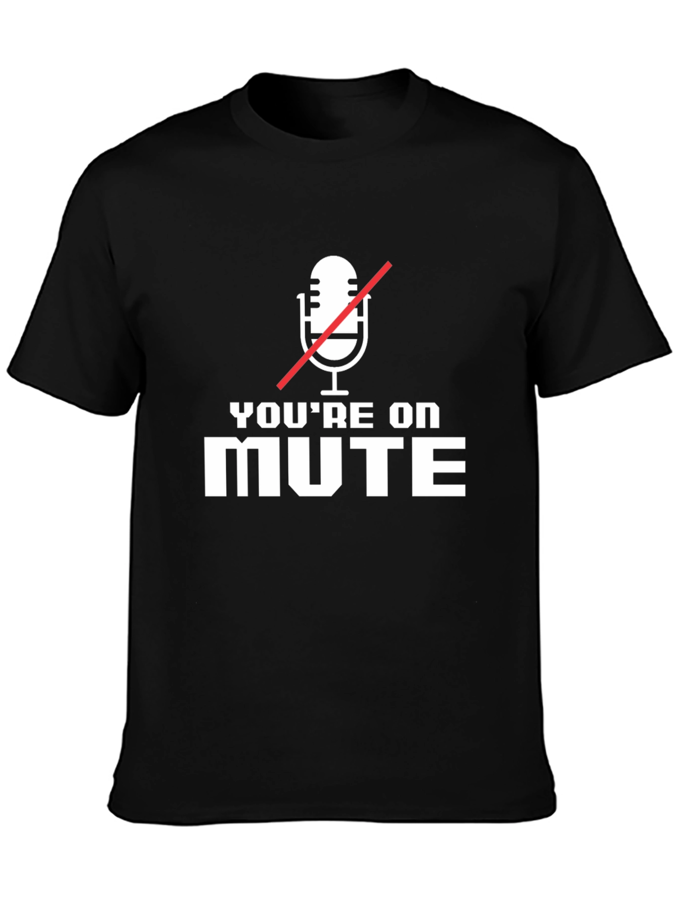 Youre On Mute Graphic Tee - Black