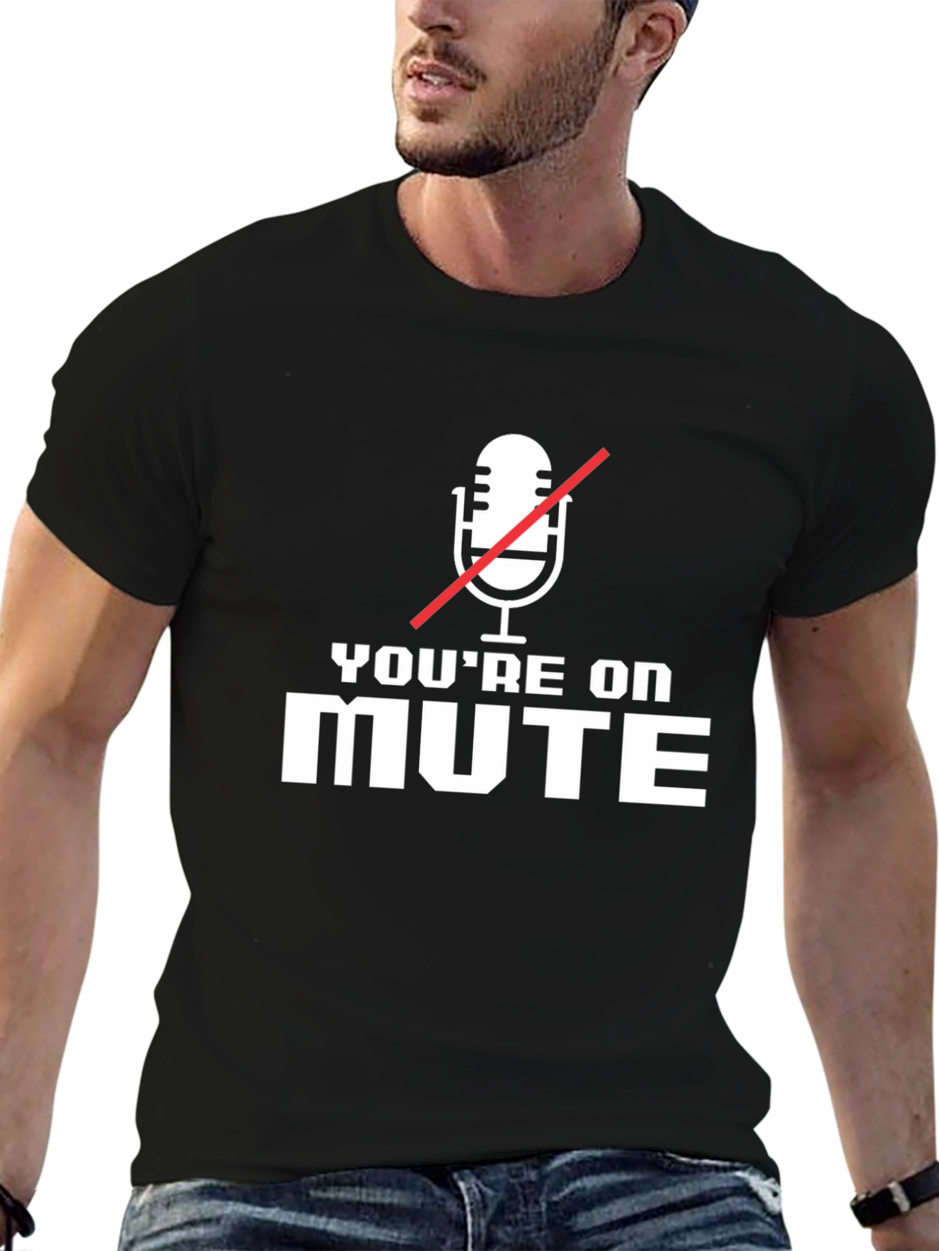 Youre On Mute Graphic Tee - Black