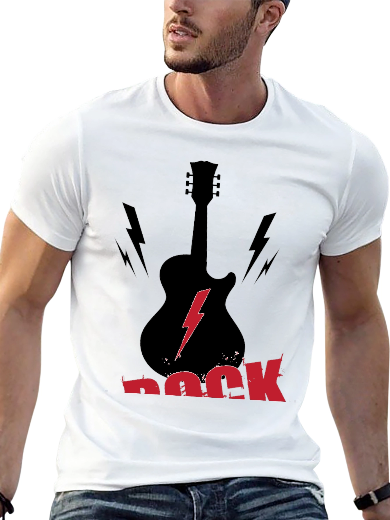 Rock Guitar T-Shirt - Black