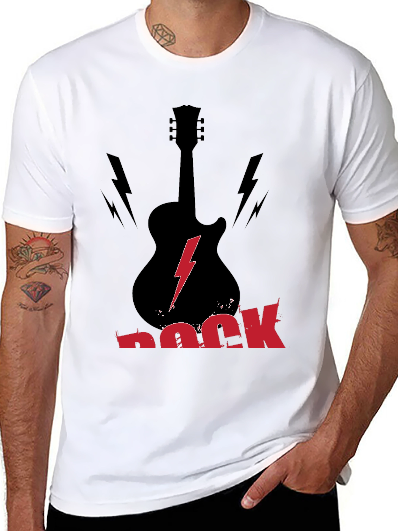 Rock Guitar T-Shirt - Black