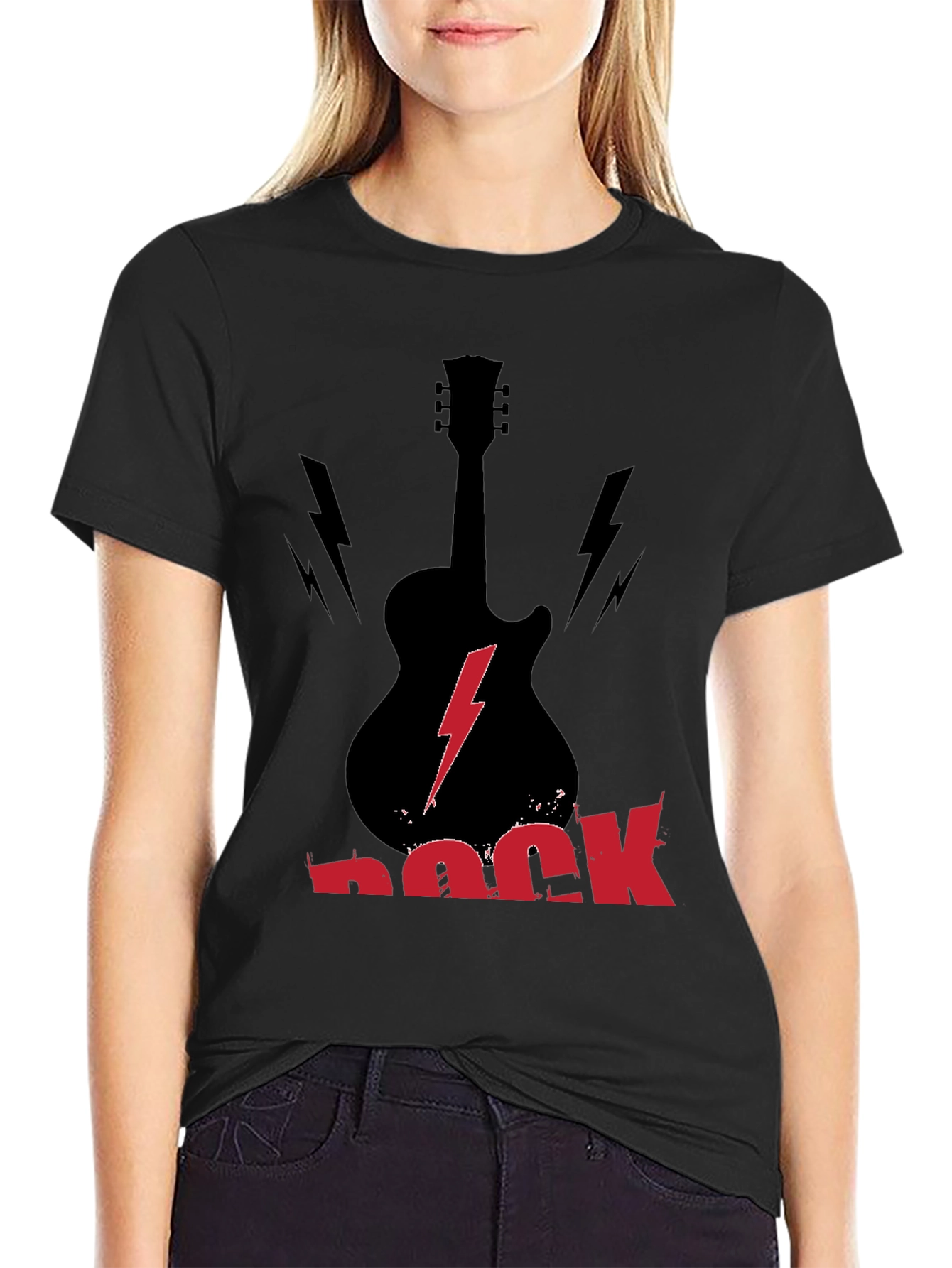 Rock Guitar T-Shirt - Black
