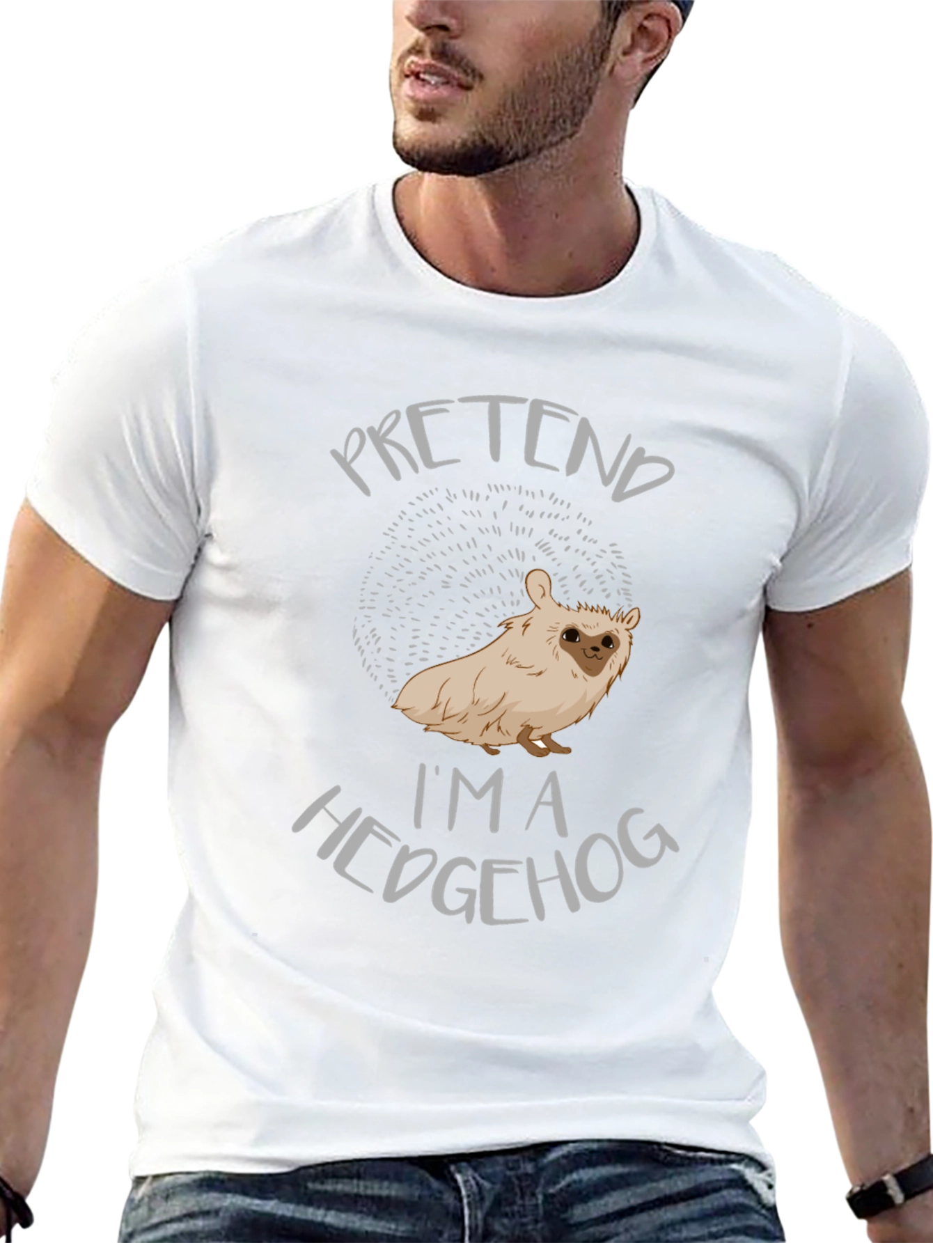 Pretend Im A Hedgehog Novelty T-Shirt