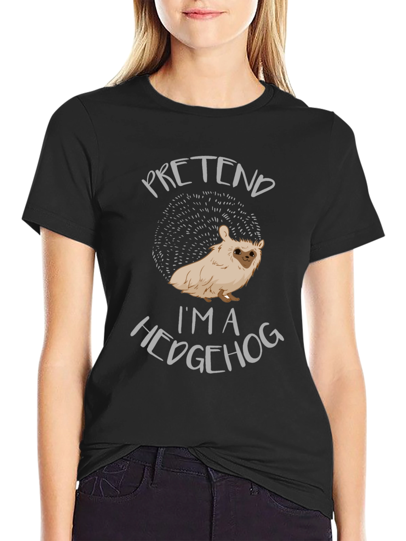 Pretend Im A Hedgehog Novelty T-Shirt