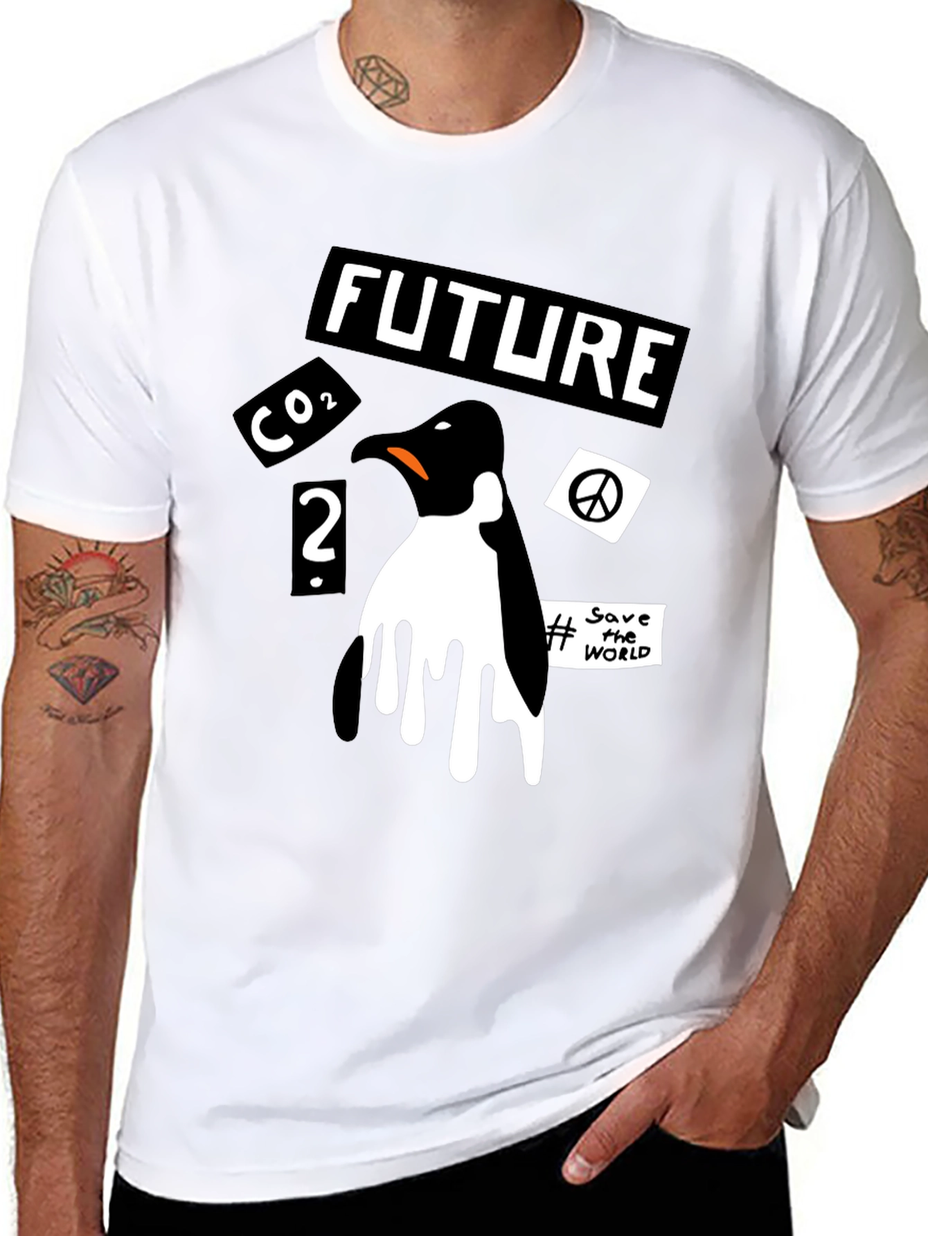 Penguin Climate Change Awareness T-Shirt