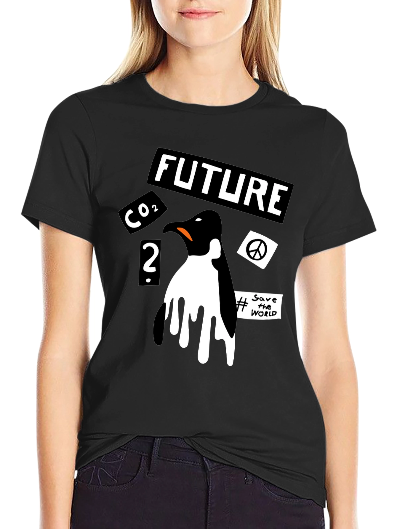 Penguin Climate Change Awareness T-Shirt