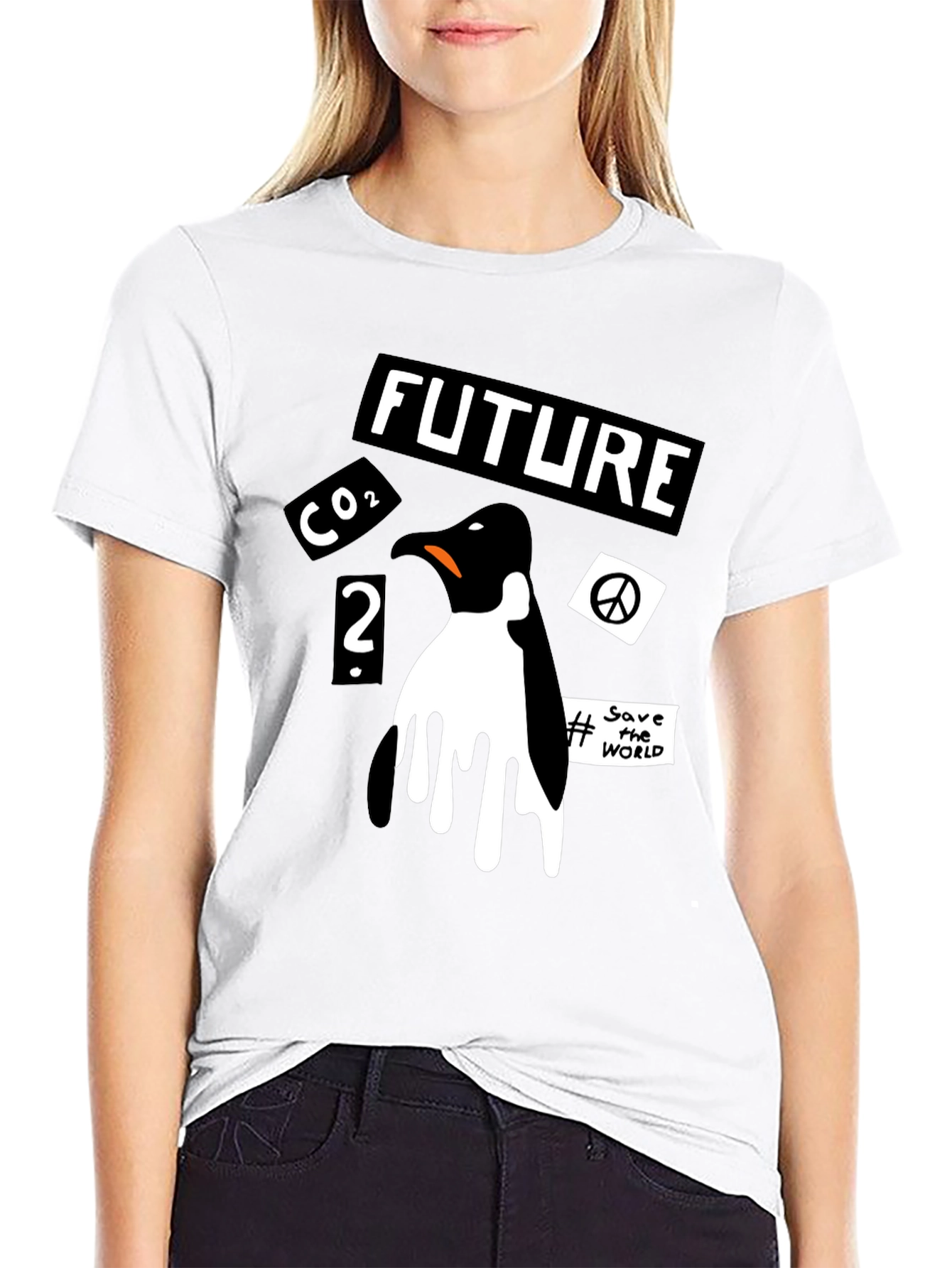 Penguin Climate Change Awareness T-Shirt