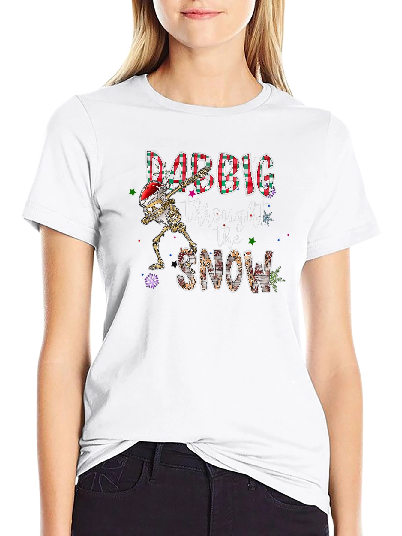 Dabbing Through The Snow Graphic Tee