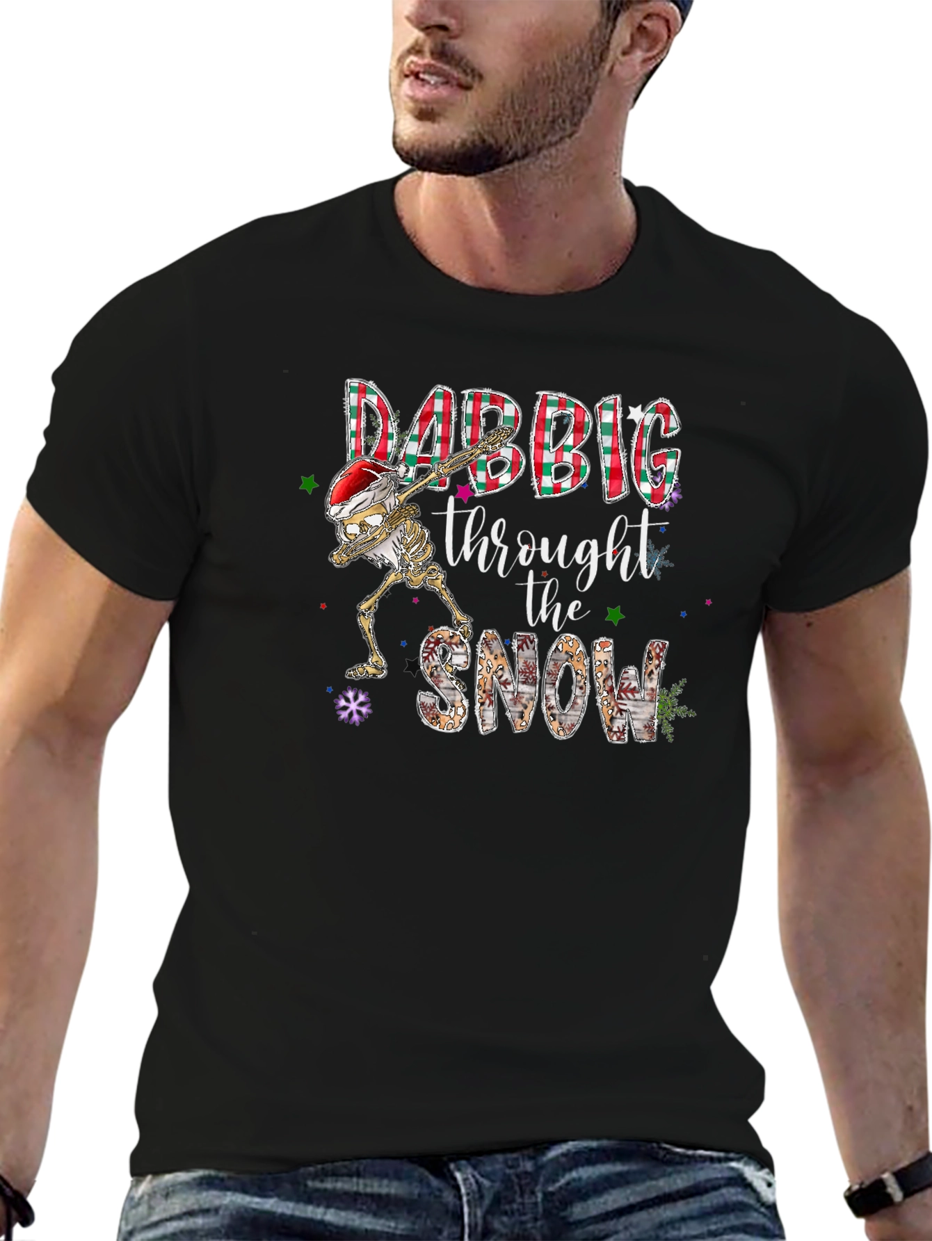 Dabbing Through The Snow Graphic Tee