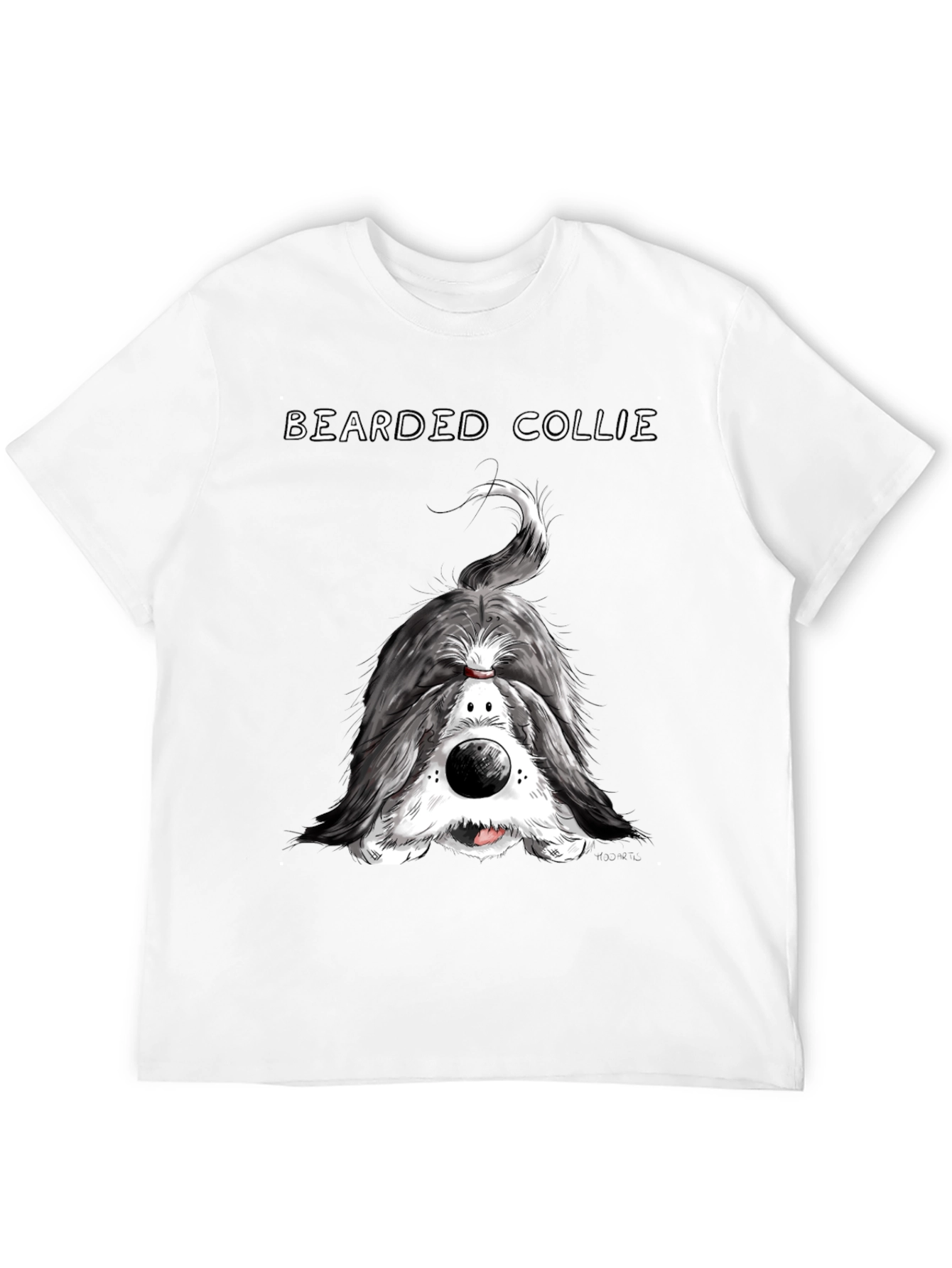 Bearded Collie T-Shirt - Funny Dog Portrait Tee