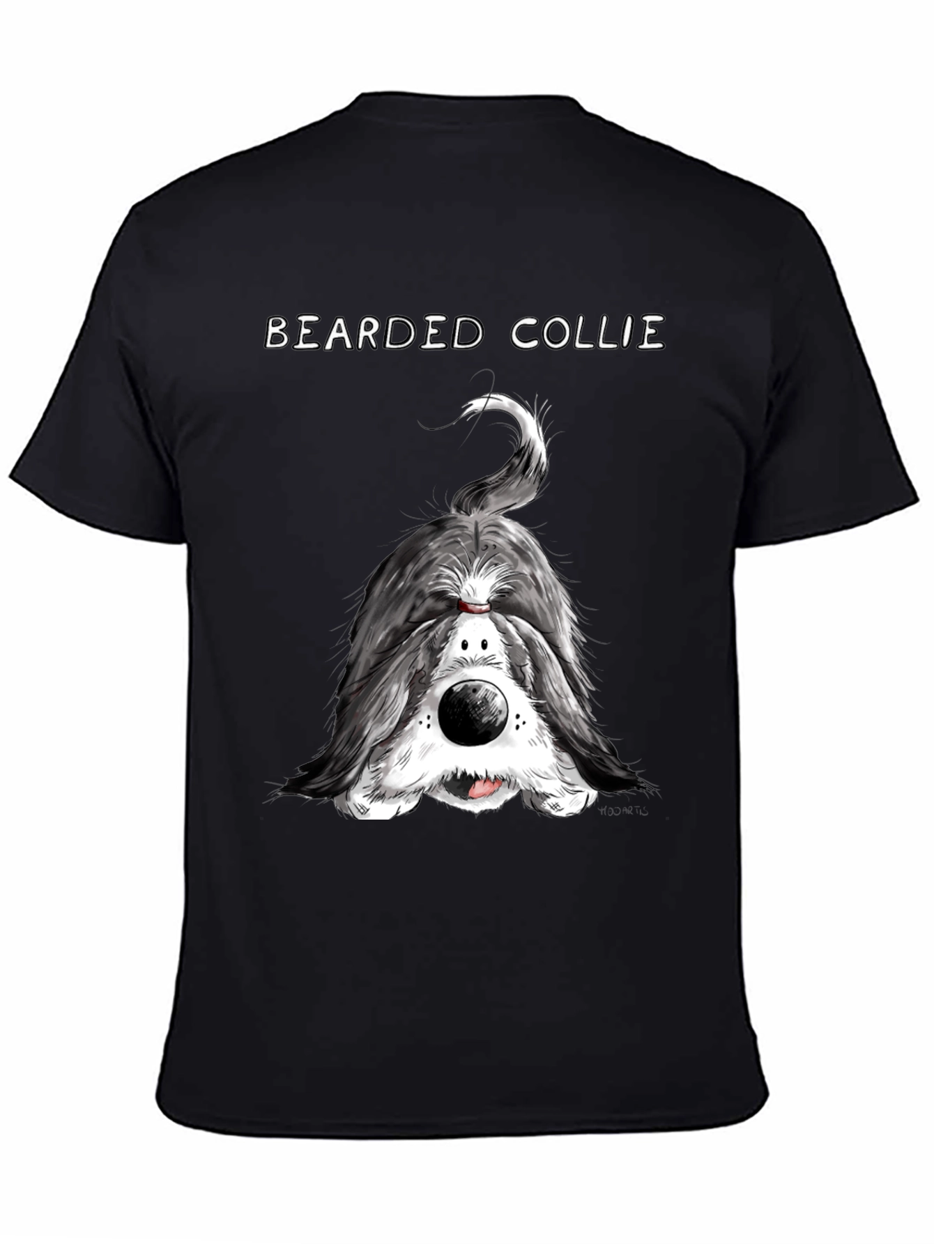Bearded Collie T-Shirt - Funny Dog Portrait Tee