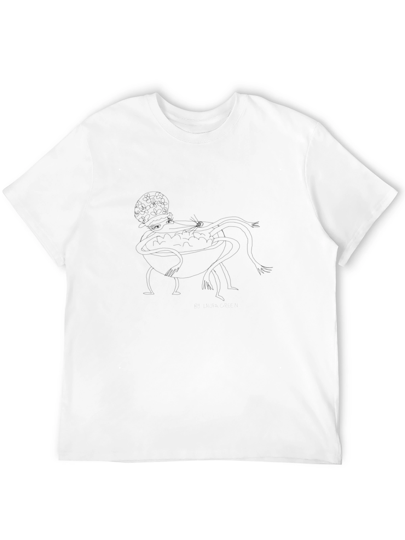 Mens Black Graphic T-Shirt - Unique Design