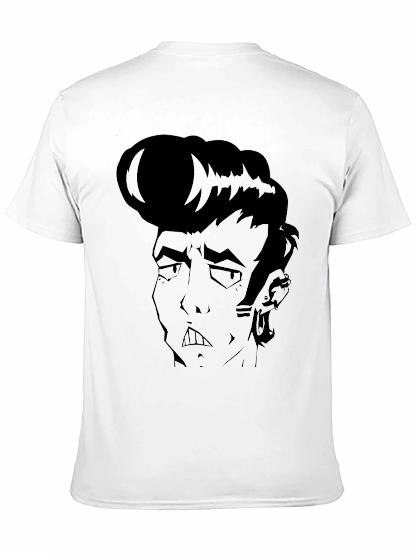 Cool Cartoon Character Graphic Black T-Shirt