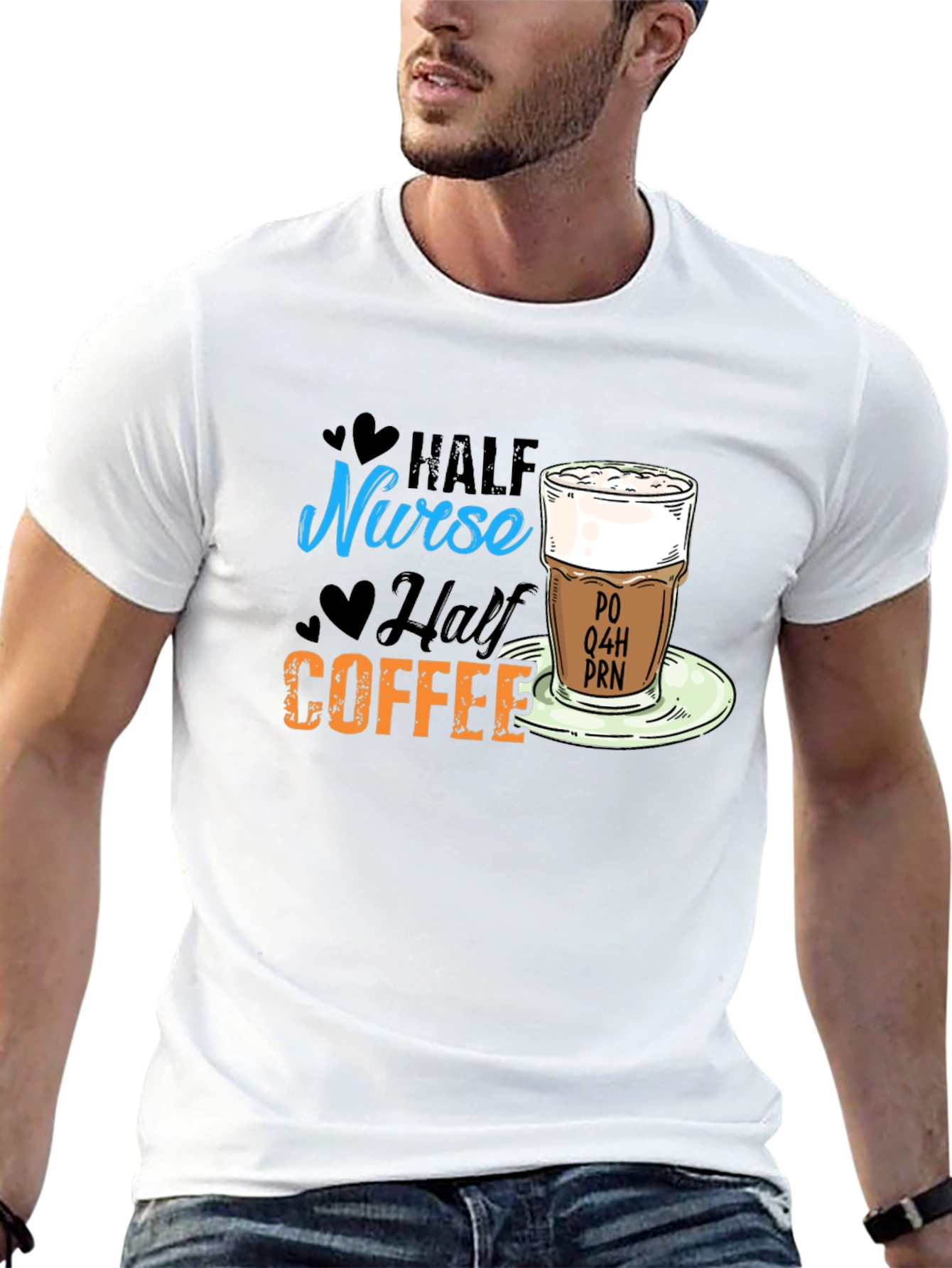 Half Nurse Half Coffee T-Shirt