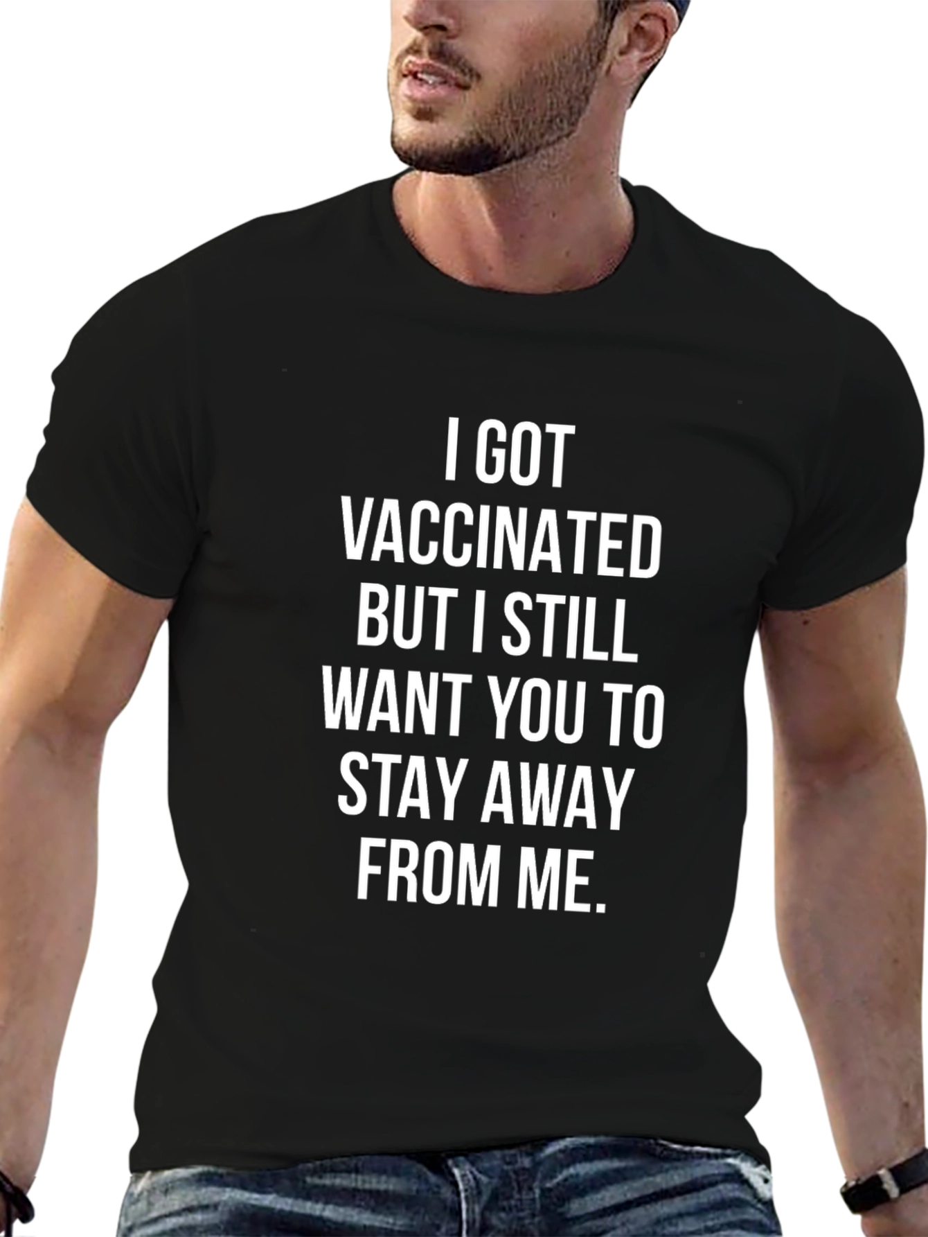 Vaccinated Stay Away T-Shirt - Funny Sarcastic Tee