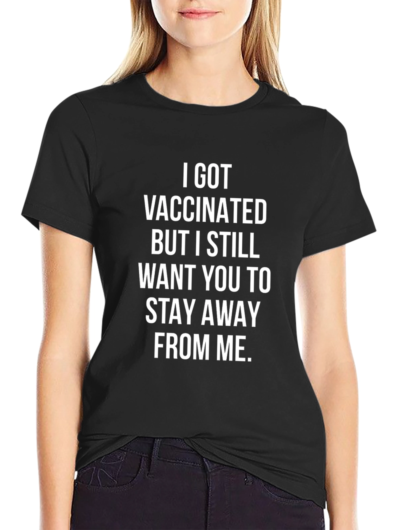 Vaccinated Stay Away T-Shirt - Funny Sarcastic Tee