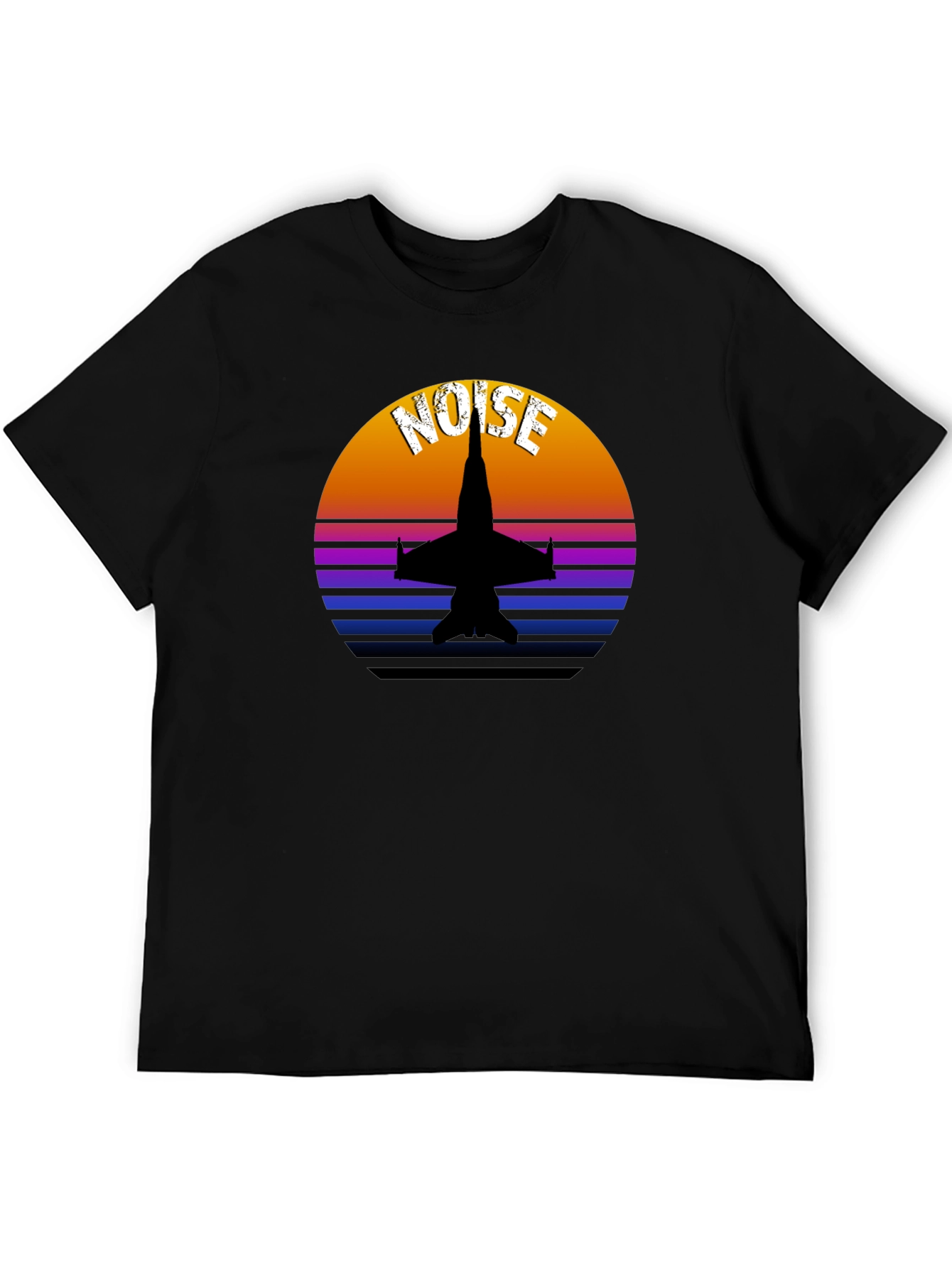 Retro Jet Fighter Noise Graphic Tee