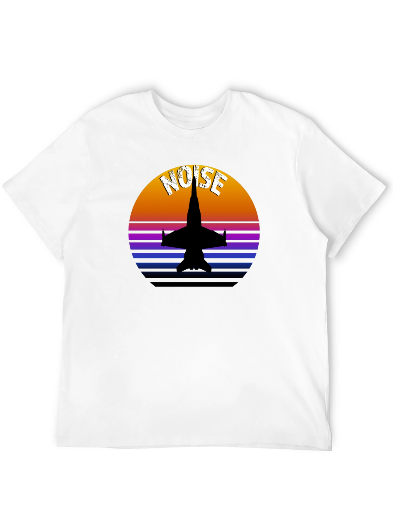 Retro Jet Fighter Noise Graphic Tee