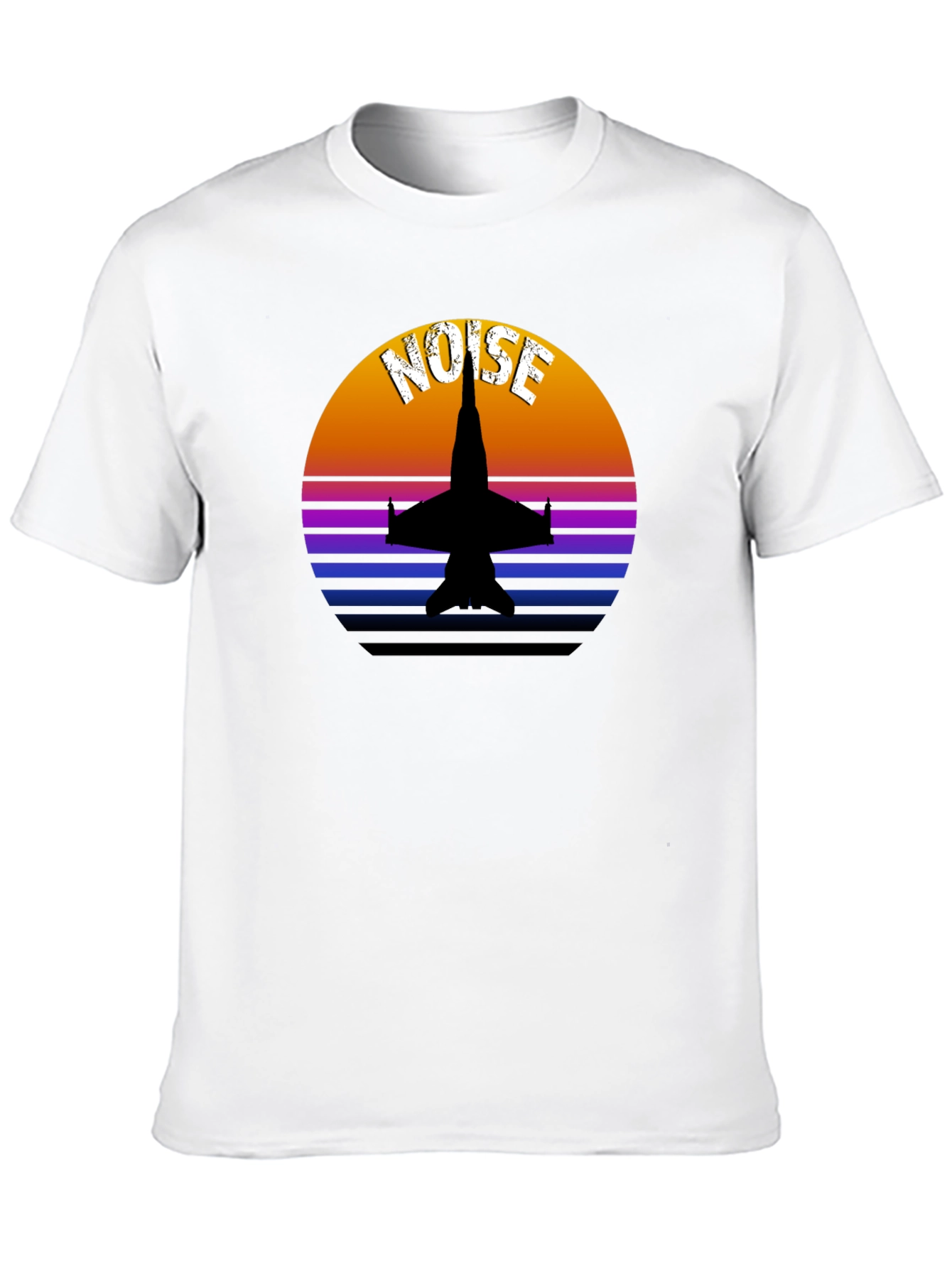 Retro Jet Fighter Noise Graphic Tee