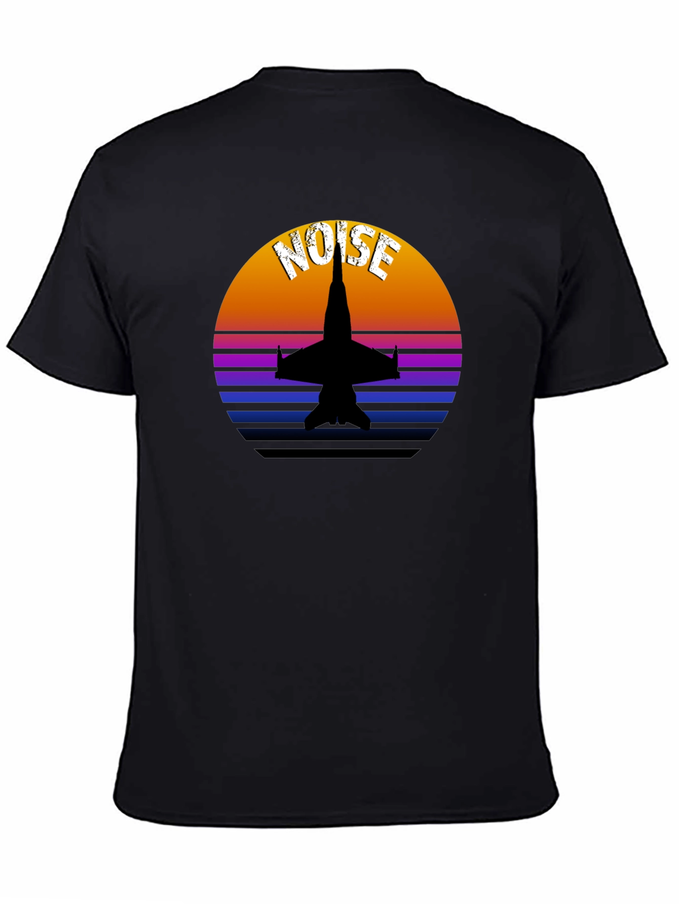 Retro Jet Fighter Noise Graphic Tee