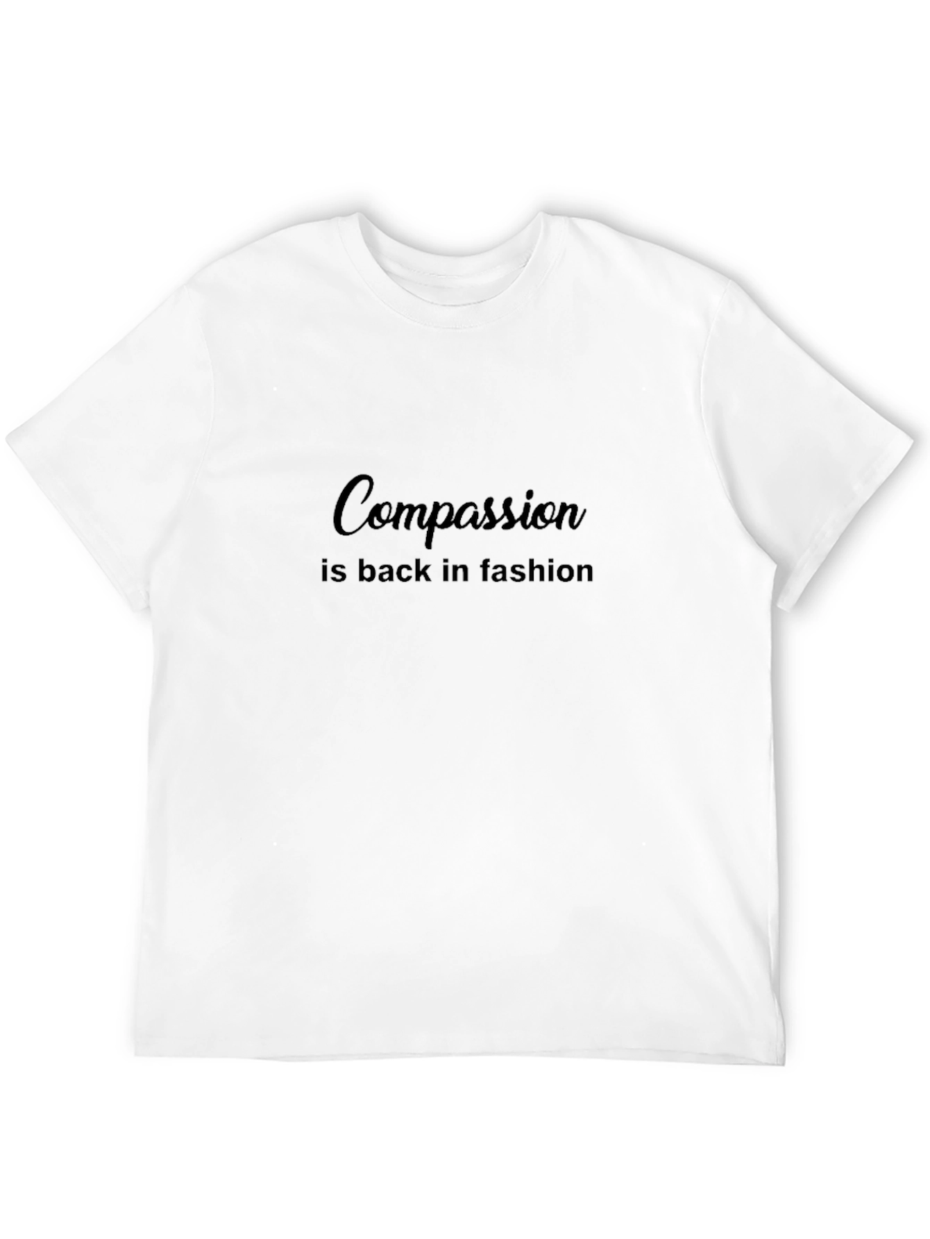Compassion is Back in Fashion Black Tee
