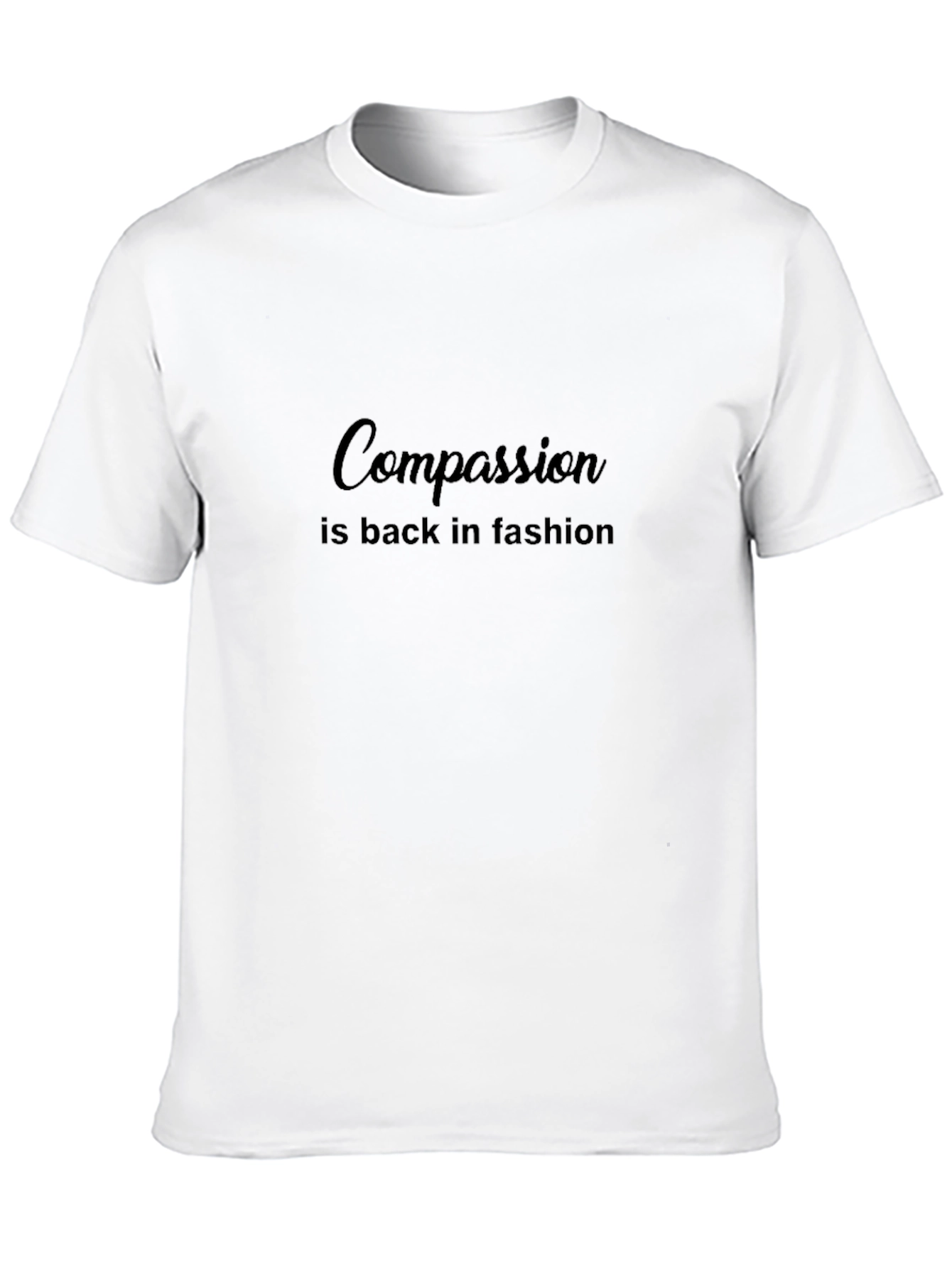 Compassion is Back in Fashion Black Tee