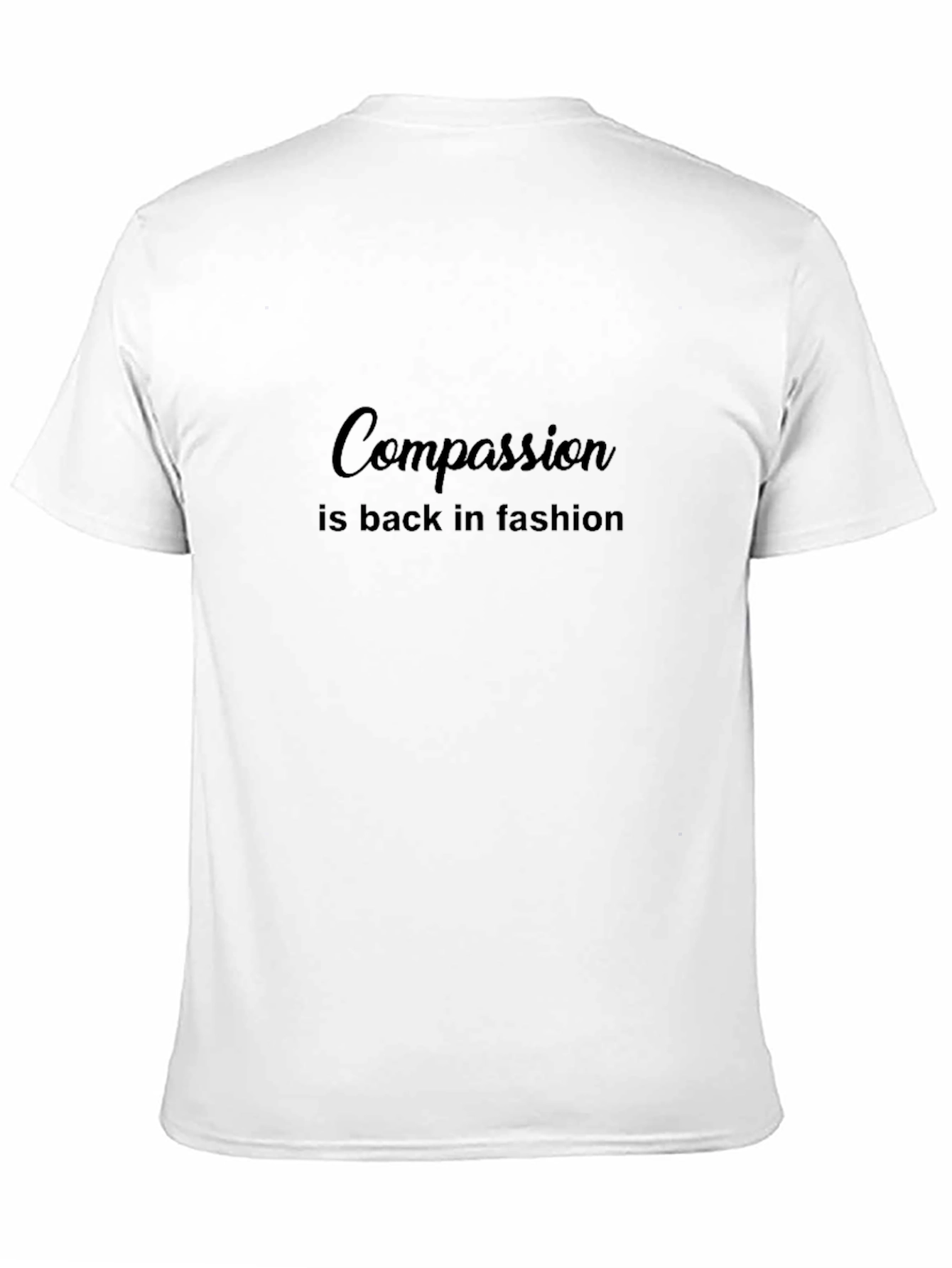 Compassion is Back in Fashion Black Tee