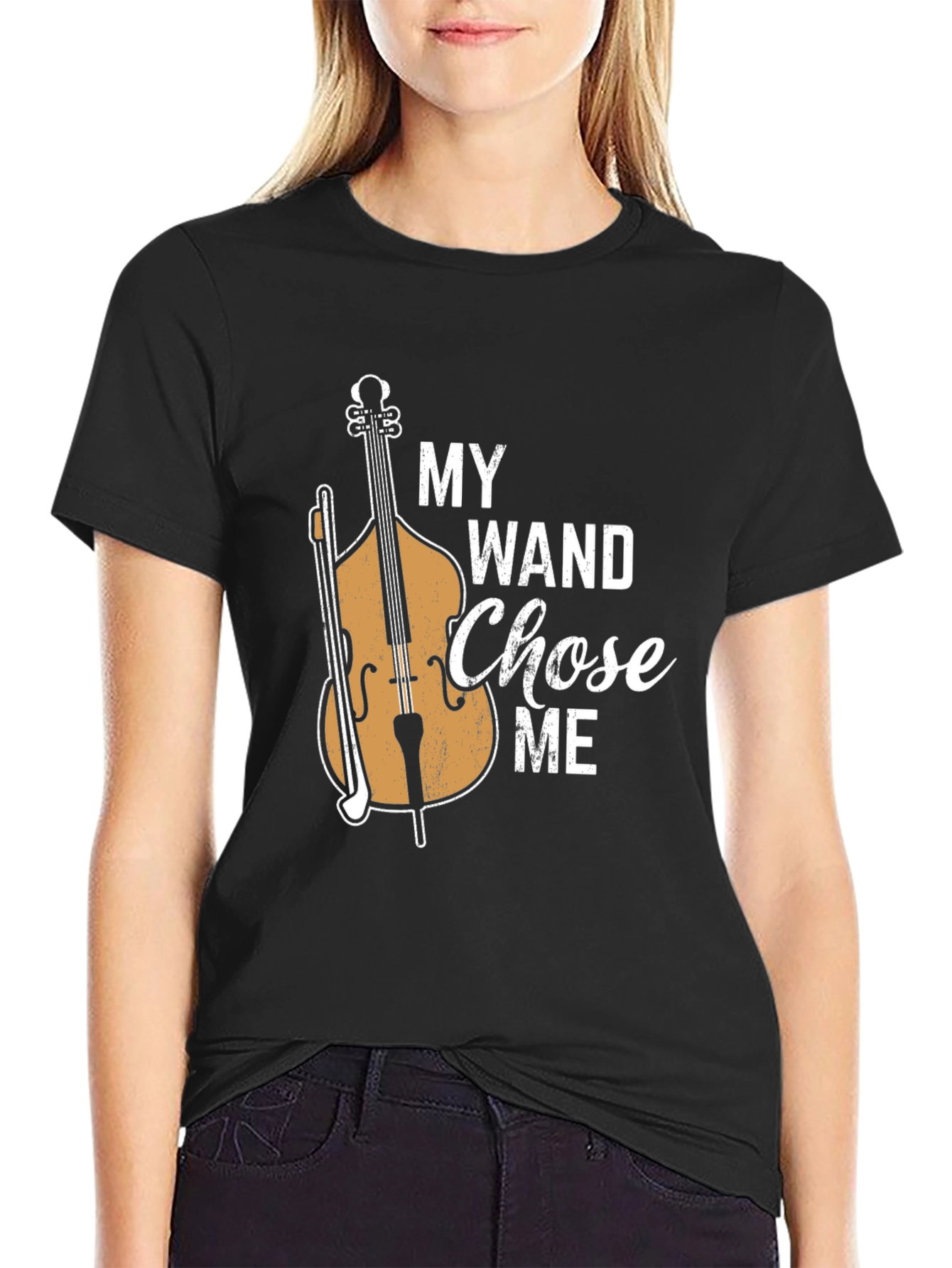 My Wand Chose Me Bass Player T-Shirt