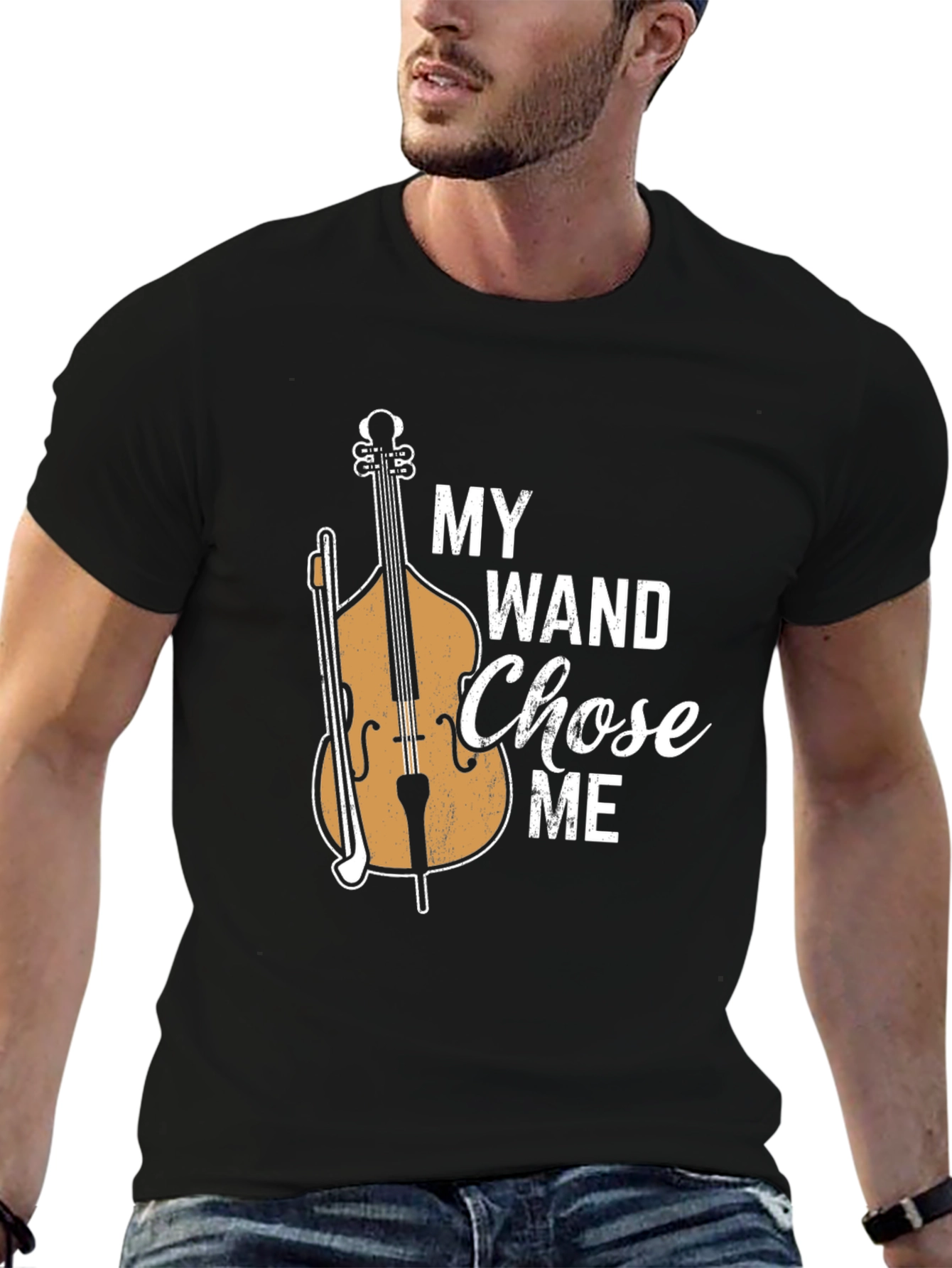 My Wand Chose Me Bass Player T-Shirt