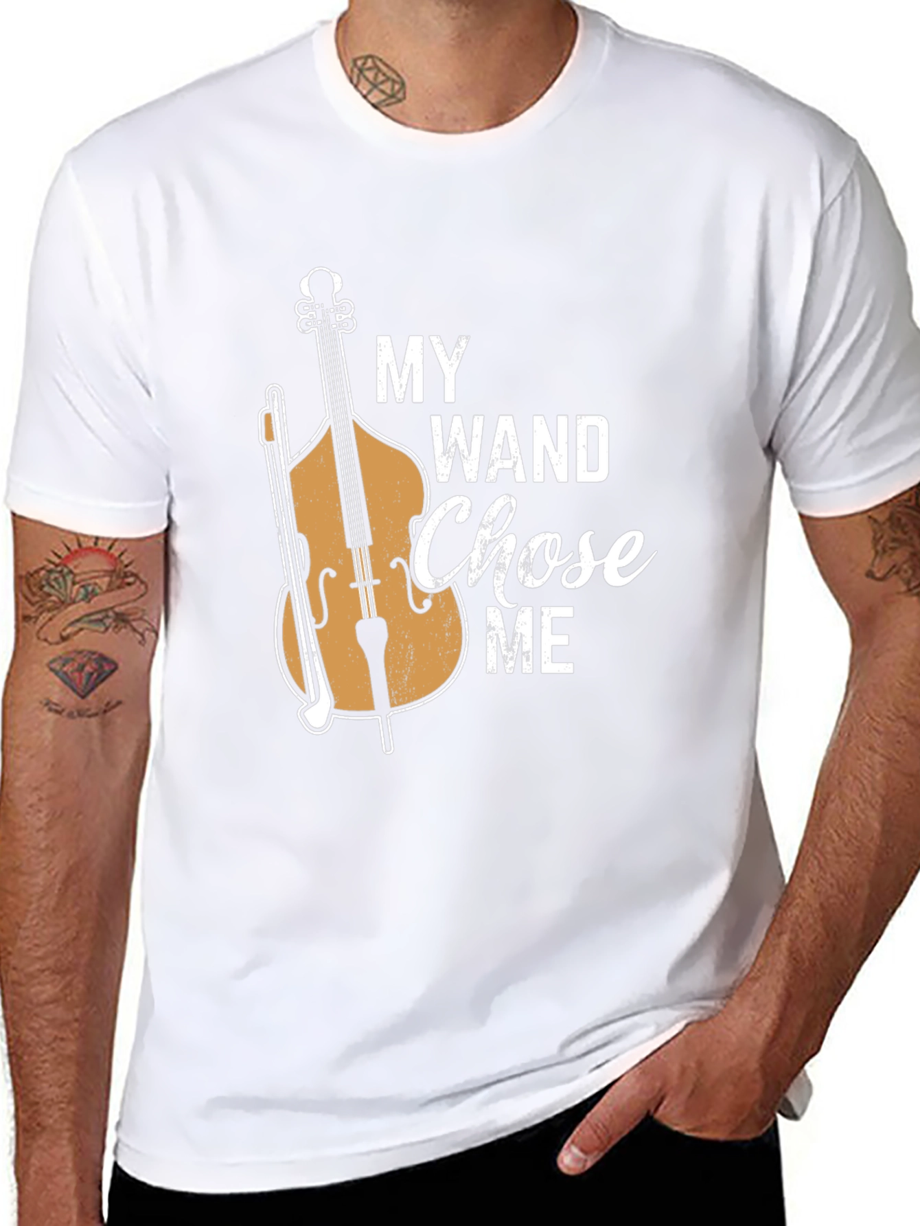 My Wand Chose Me Bass Player T-Shirt