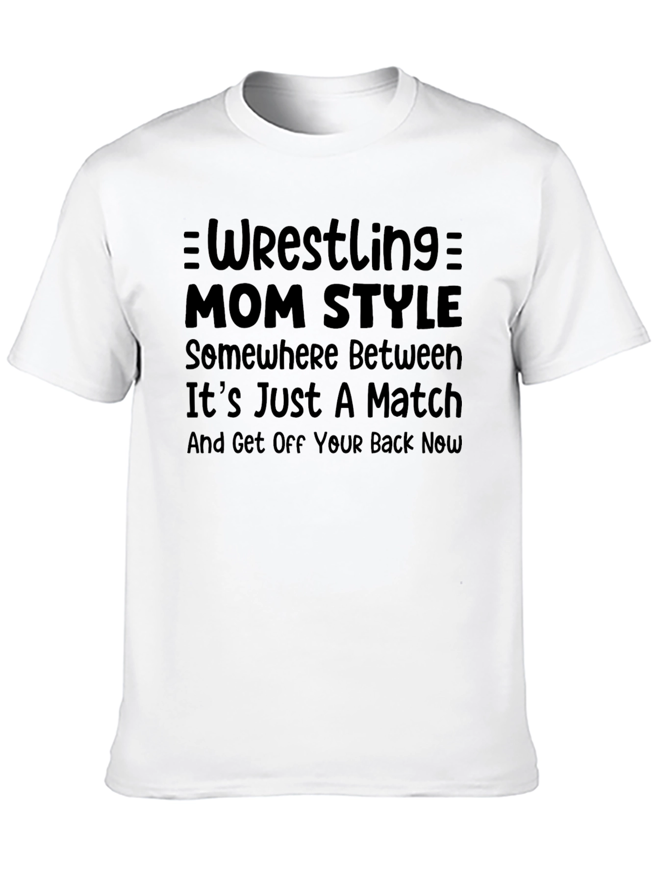 Wrestling Mom Style T-Shirt - Black