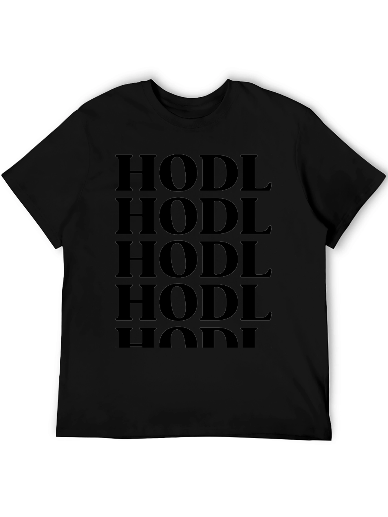 HODL Crypto T-Shirt - Black Cotton Graphic Tee