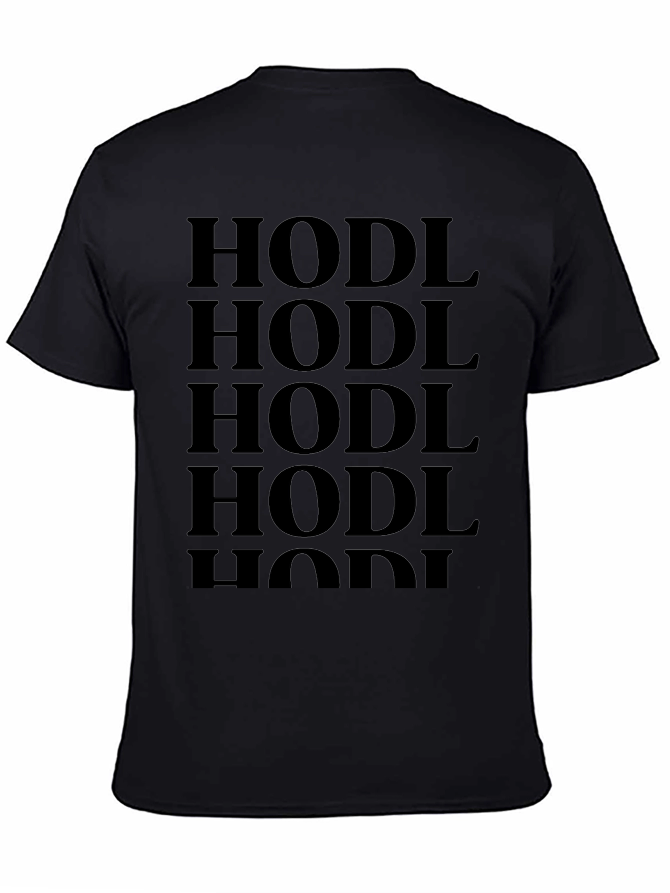 HODL Crypto T-Shirt - Black Cotton Graphic Tee