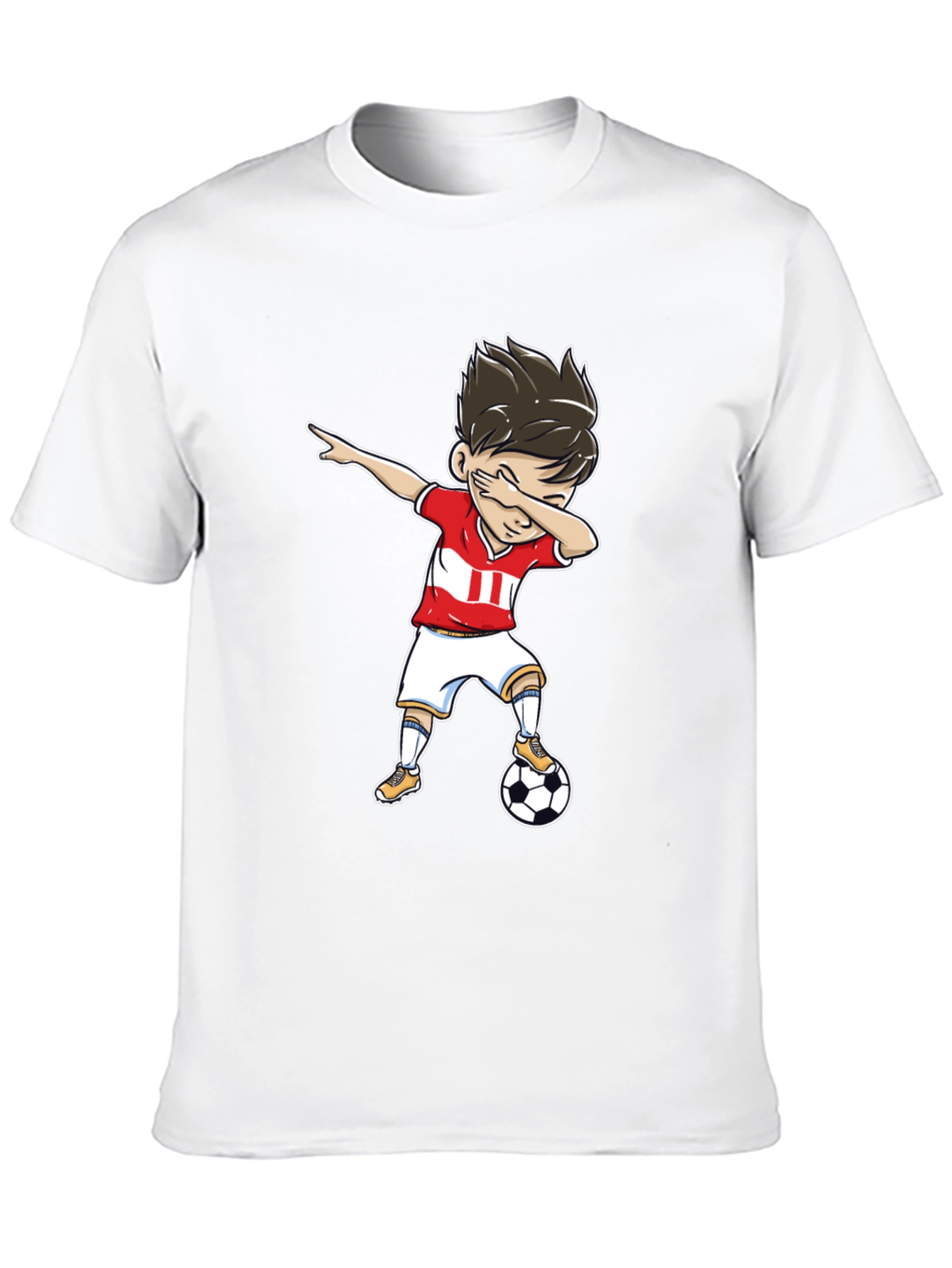 Soccer Dab T-Shirt: Cartoon Athlete