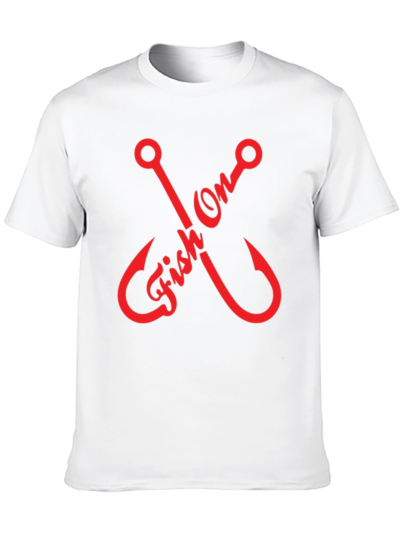 Fish On Graphic T-Shirt - Fishing Hook Design