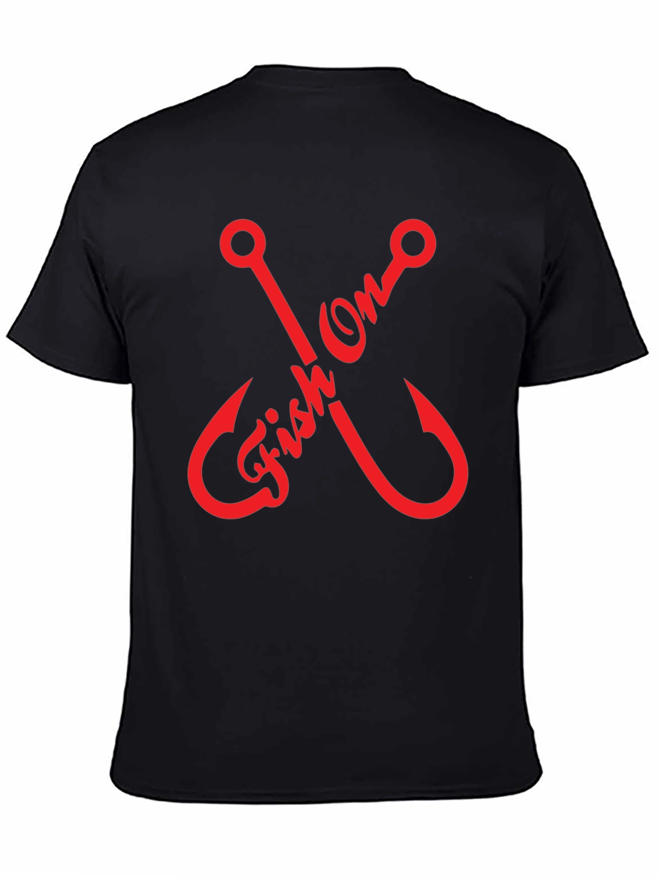 Fish On Graphic T-Shirt - Fishing Hook Design