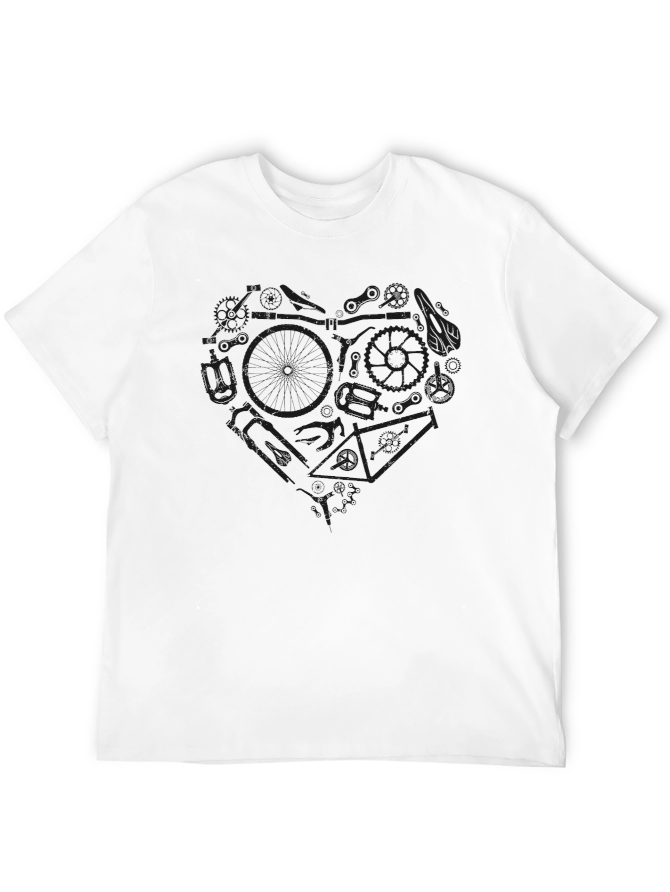 Bike Lover T-Shirt - Heart Graphic Tee