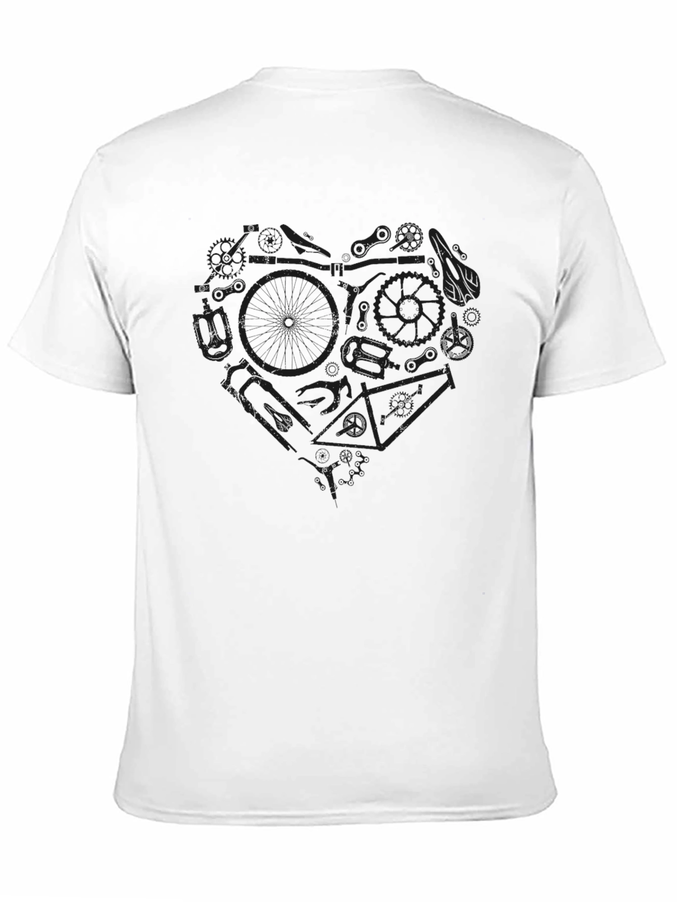 Bike Lover T-Shirt - Heart Graphic Tee