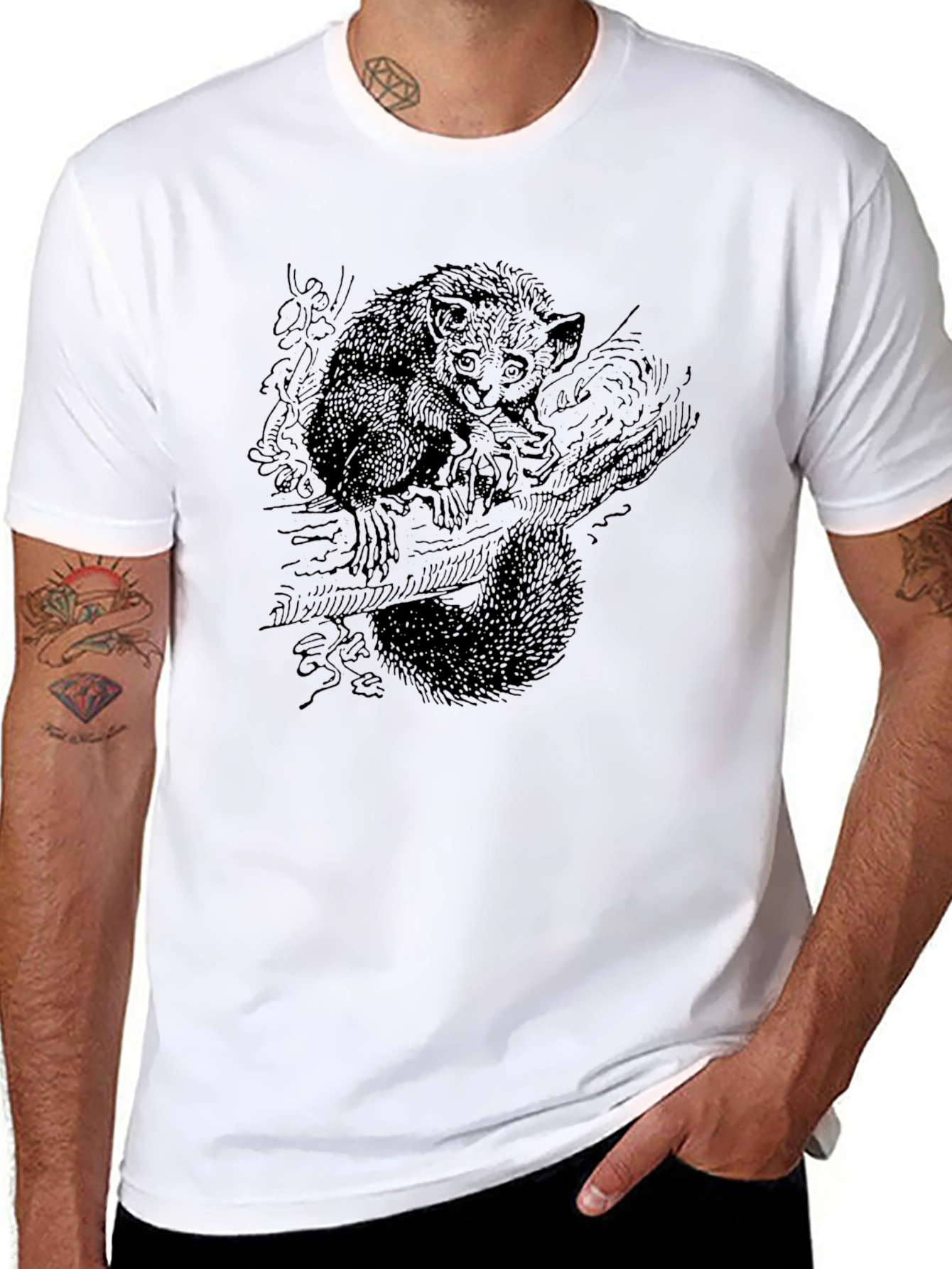 Tarsier Graphic T-Shirt - Unique Animal Tee