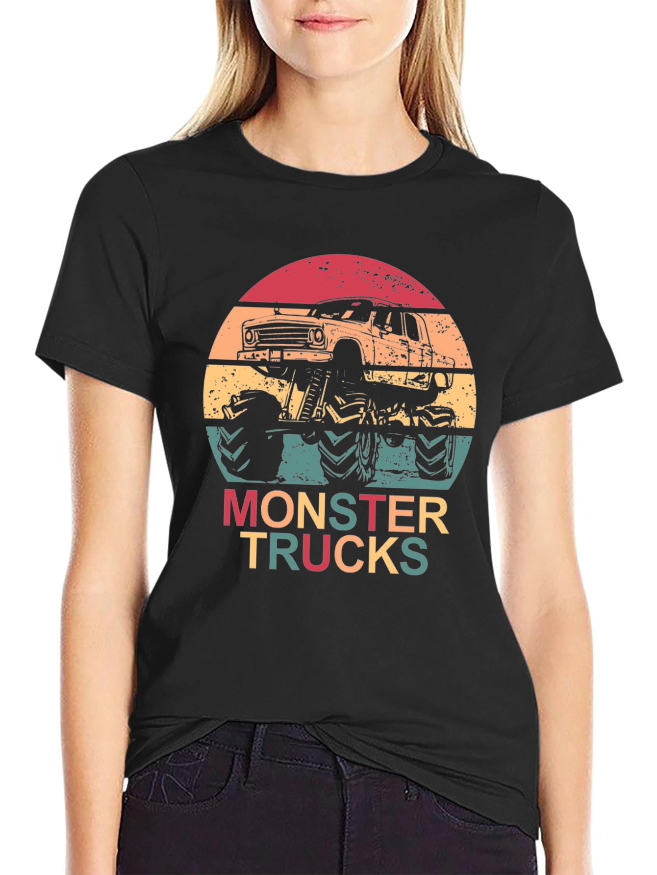 Monster Truck Retro Graphic Tee
