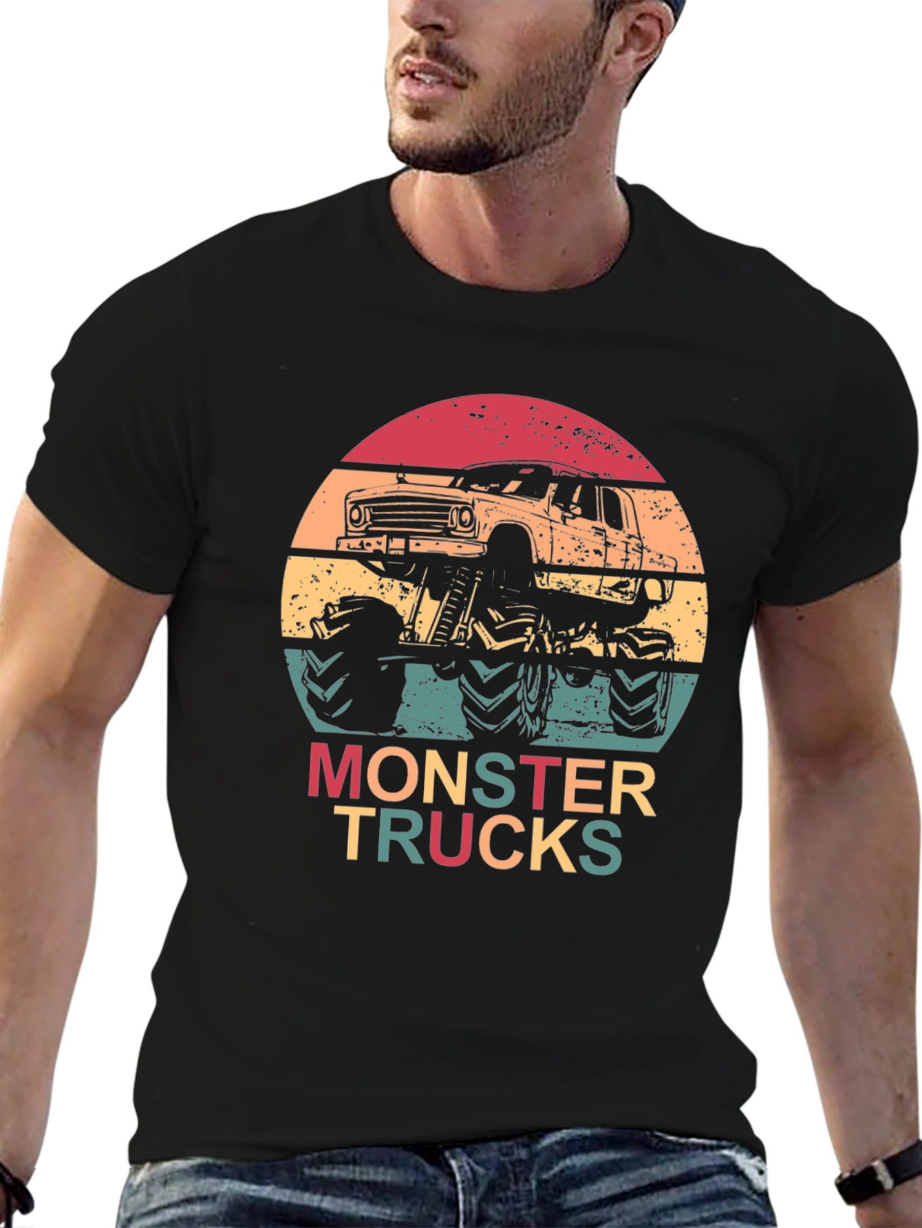 Monster Truck Retro Graphic Tee