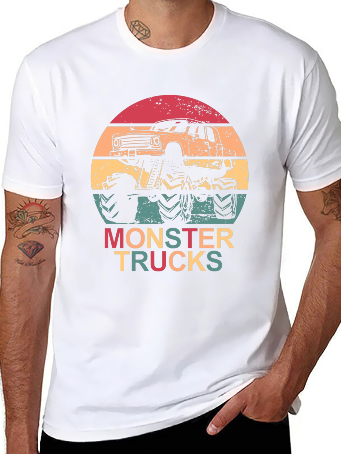 Monster Truck Retro Graphic Tee